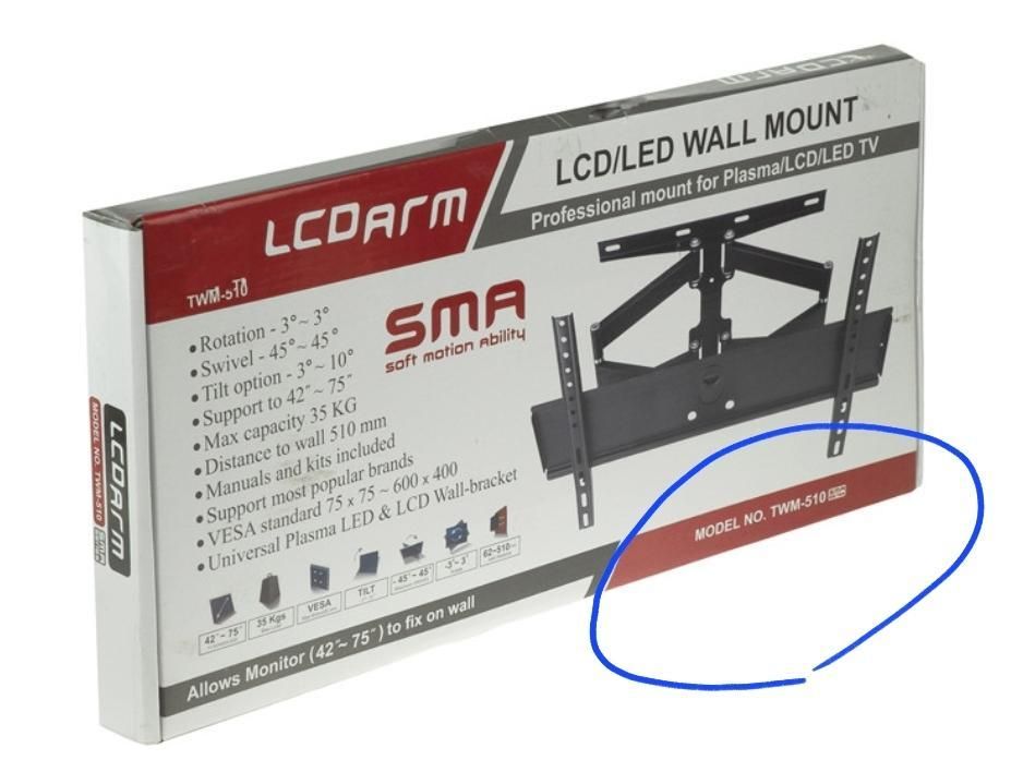 پایه متحرک TW-510 جدید برای نصب تلویزیونروی دیوار|تلویزیون و پروژکتور|تهران, قیطریه|دیوار