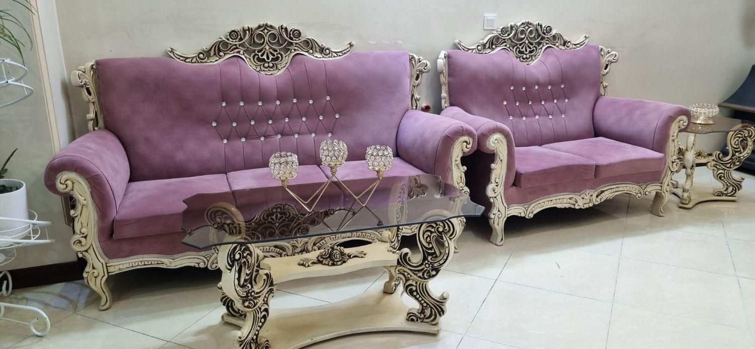 مبل ۷ نفره تمیز و سالم|مبلمان خانگی و میز عسلی|رباطکریم, رباطکریم|دیوار