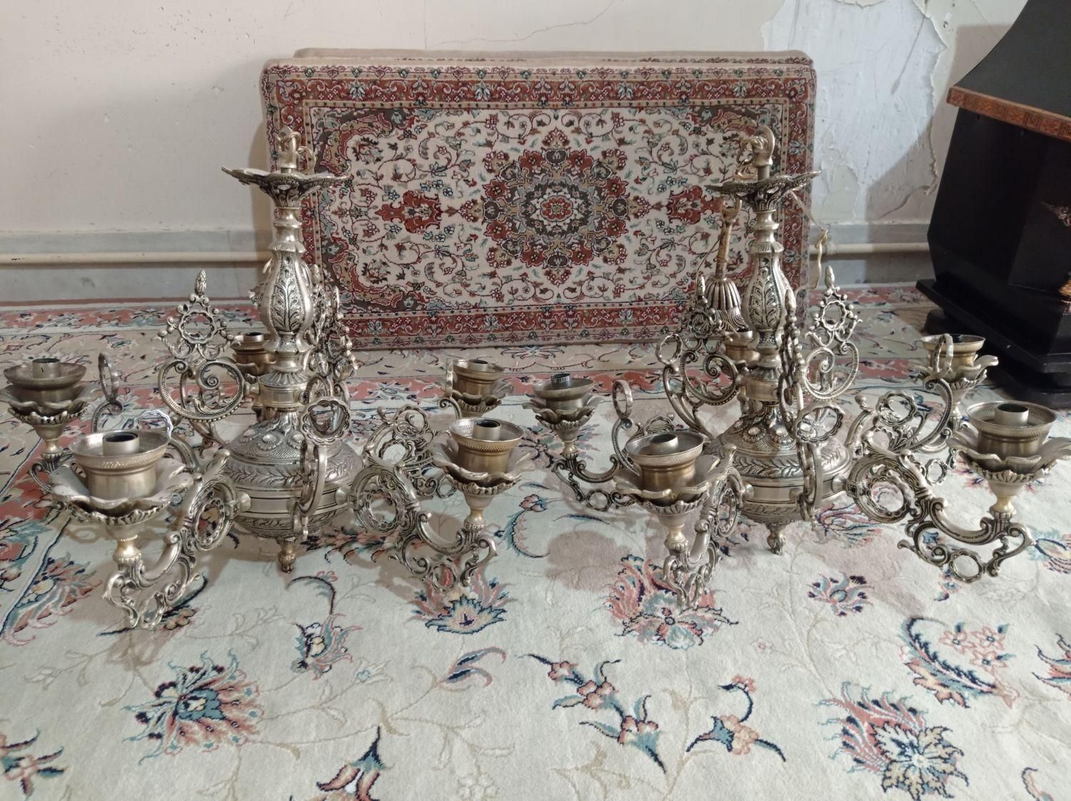 لوستر برنزی|لوستر و چراغ آویز|رباط‌کریم, |دیوار