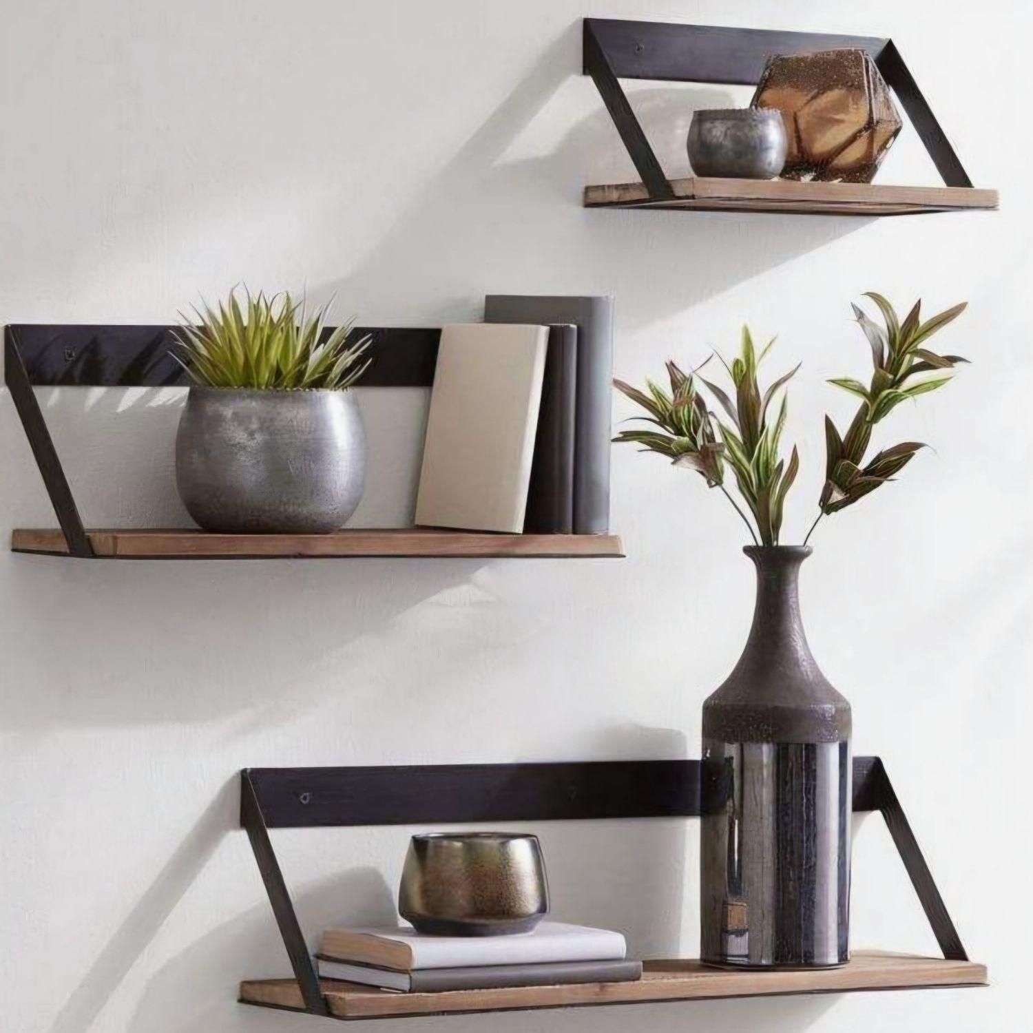 شبف دیواری شِوی مدل پایه بلند|کتابخانه، شلف، قفسههای دیواری|تهران, حکیمیه|دیوار