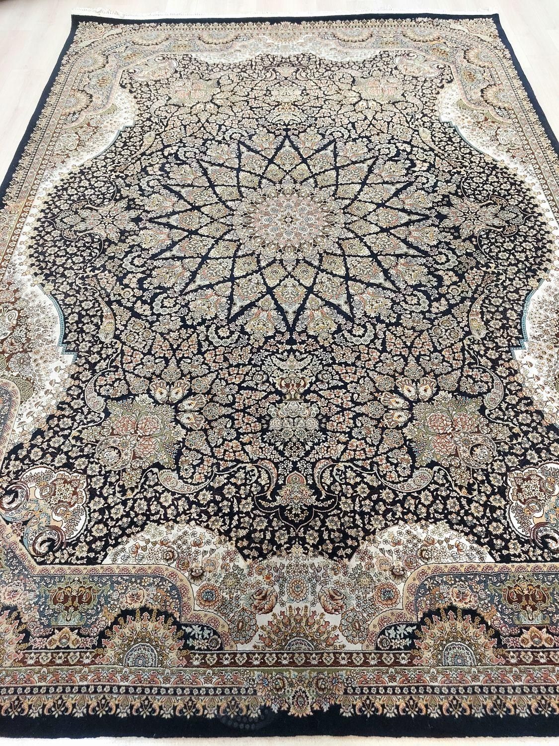فرش دست دوم ۲عدد۹متری/۷۰۰شانه تراکم۲۵۵۰/نخ اکریلیک|فرش|اصفهان, کلمان|دیوار