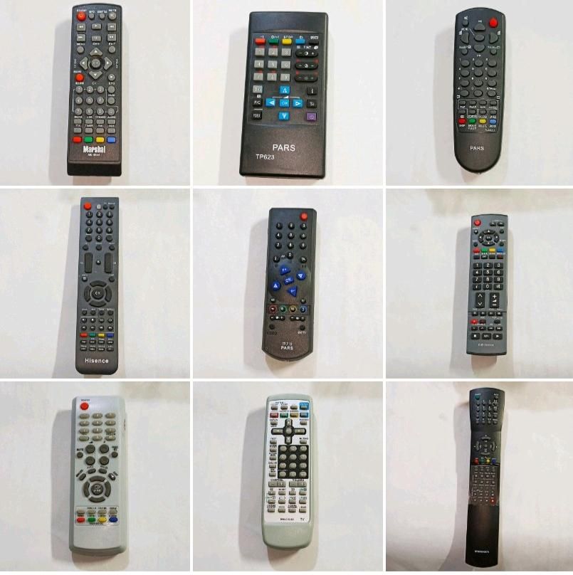 انواع کنترل تلویزیون رنگی قدیمی و گیرنده دیجیتال|عمدهفروشی|اراک, |دیوار