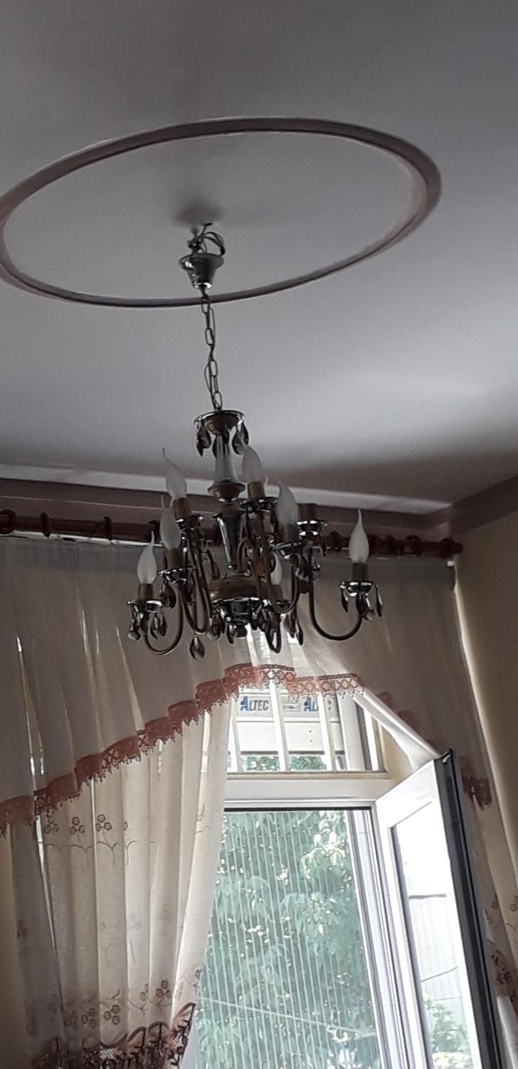 لوستر برنجی|لوستر و چراغ آویز|خرمدره, |دیوار