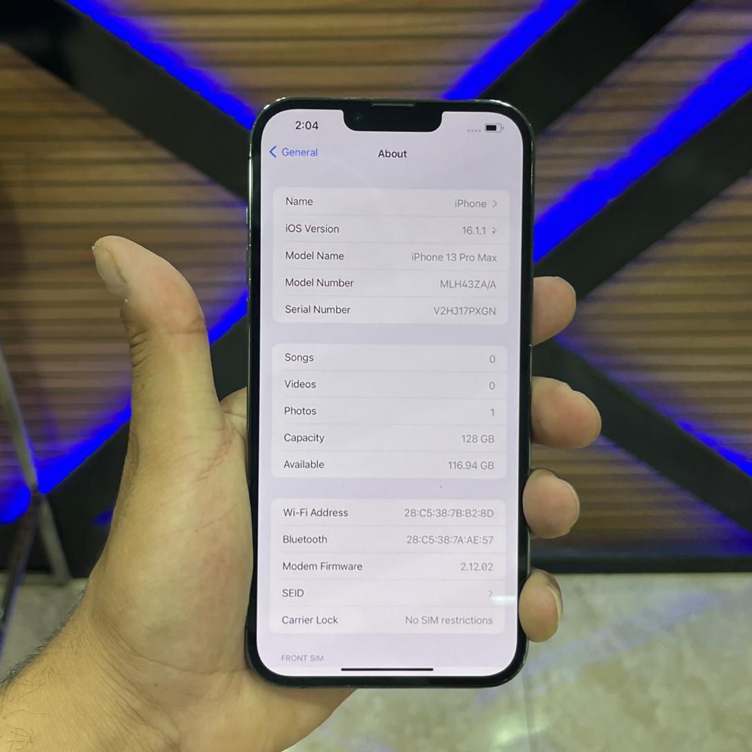 اپل iPhone 13 Pro Max با حافظهٔ ۱۲۸ گیگابایت|موبایل|خرم‌آباد, |دیوار
