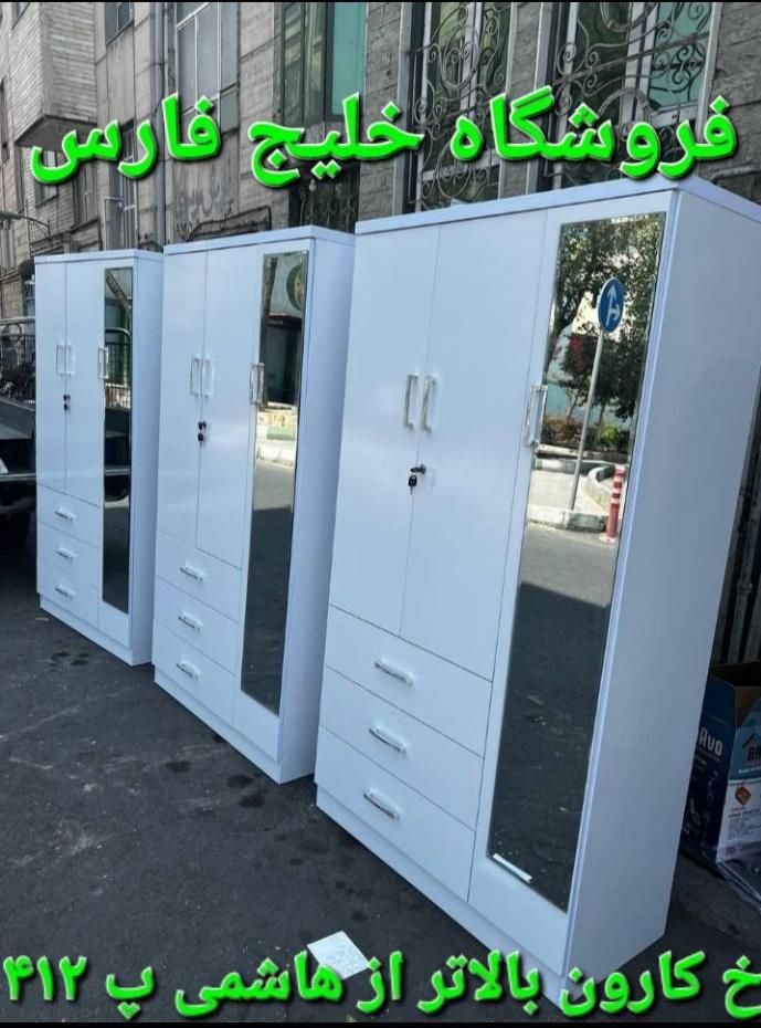 کمد لباس ۲ سه دو ۳ درب دو ۳ سه ۲ کشو جا لباسی|جاکفشی، کمد، دراور|تهران, جیحون|دیوار