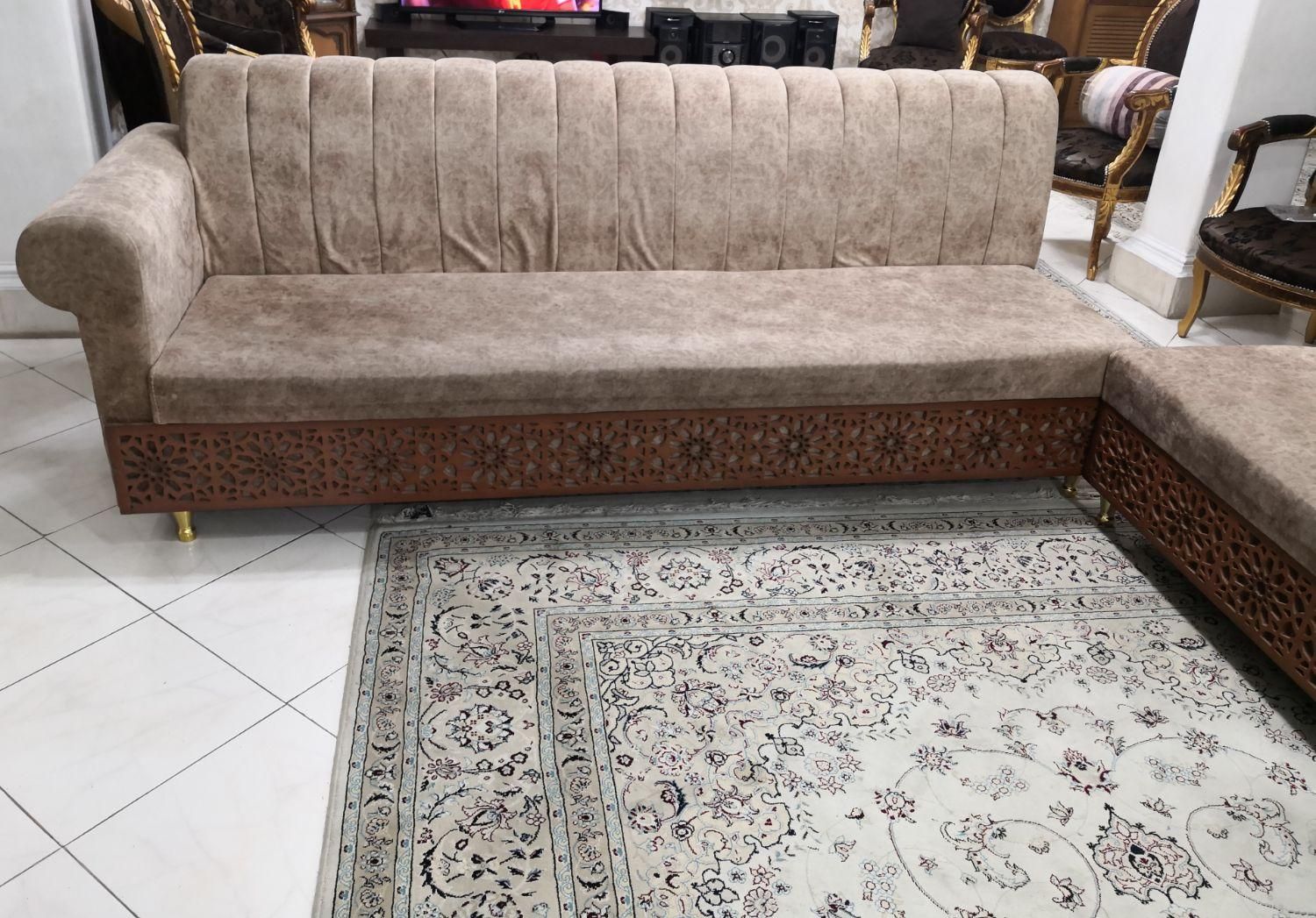 مبلمان ال دو تکه|مبلمان خانگی و میز عسلی|اهواز, فاز ۱ پادادشهر|دیوار