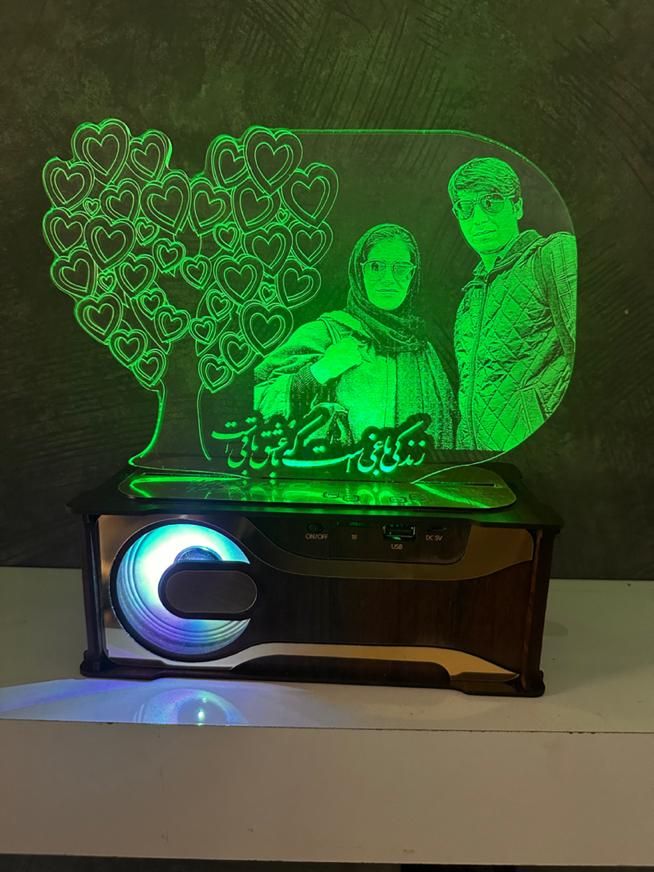 اسپیکر شارژی با کنترل ۱۶ رنگ عکس دلخواه|پخشکننده همراه|اصفهان, فجر|دیوار