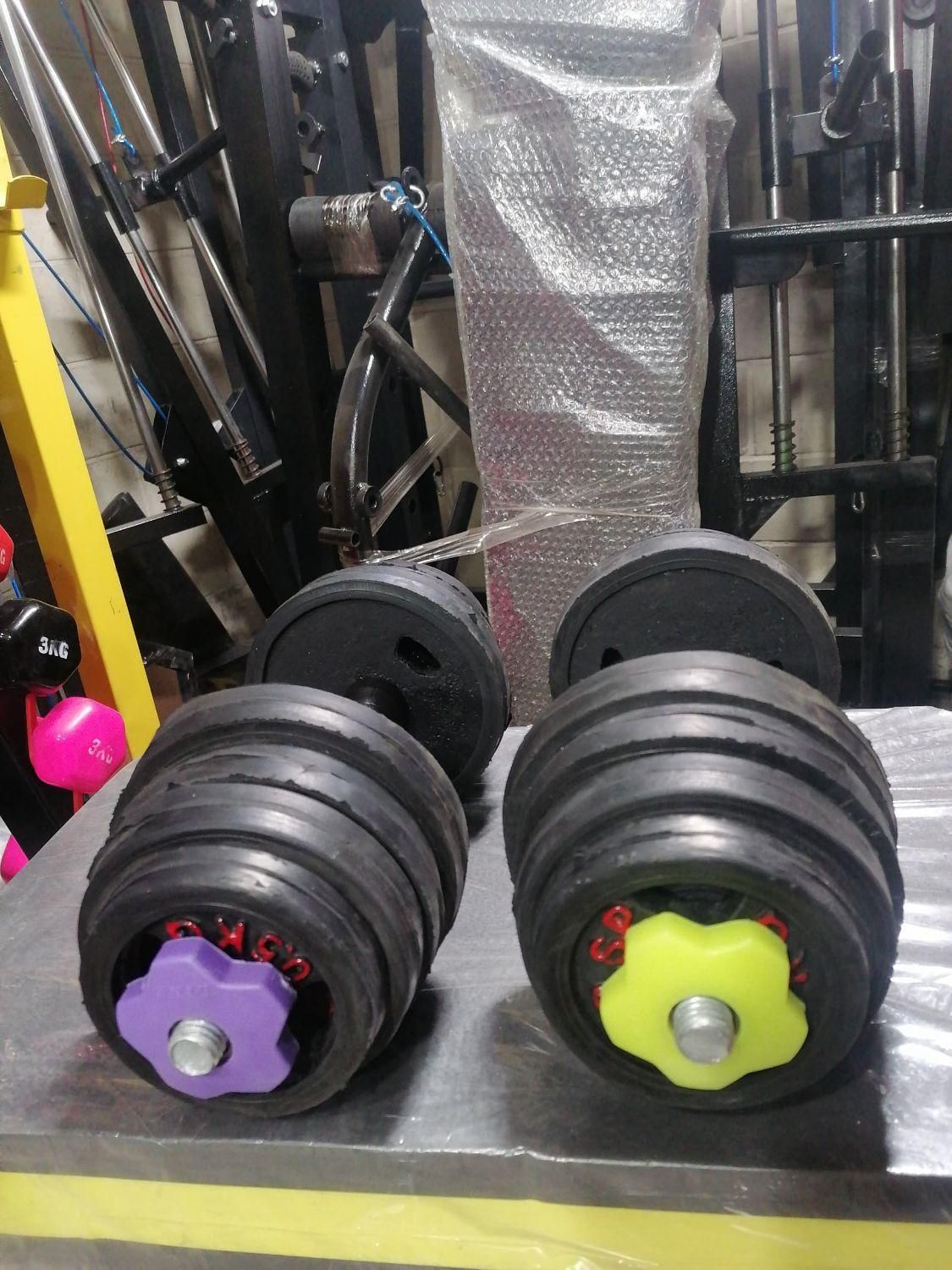 دمبل متغییر در بسته 20کیلویی هالتر نیمکت بدنسازی|تجهیزات ورزشی|تهران, استاد معین|دیوار