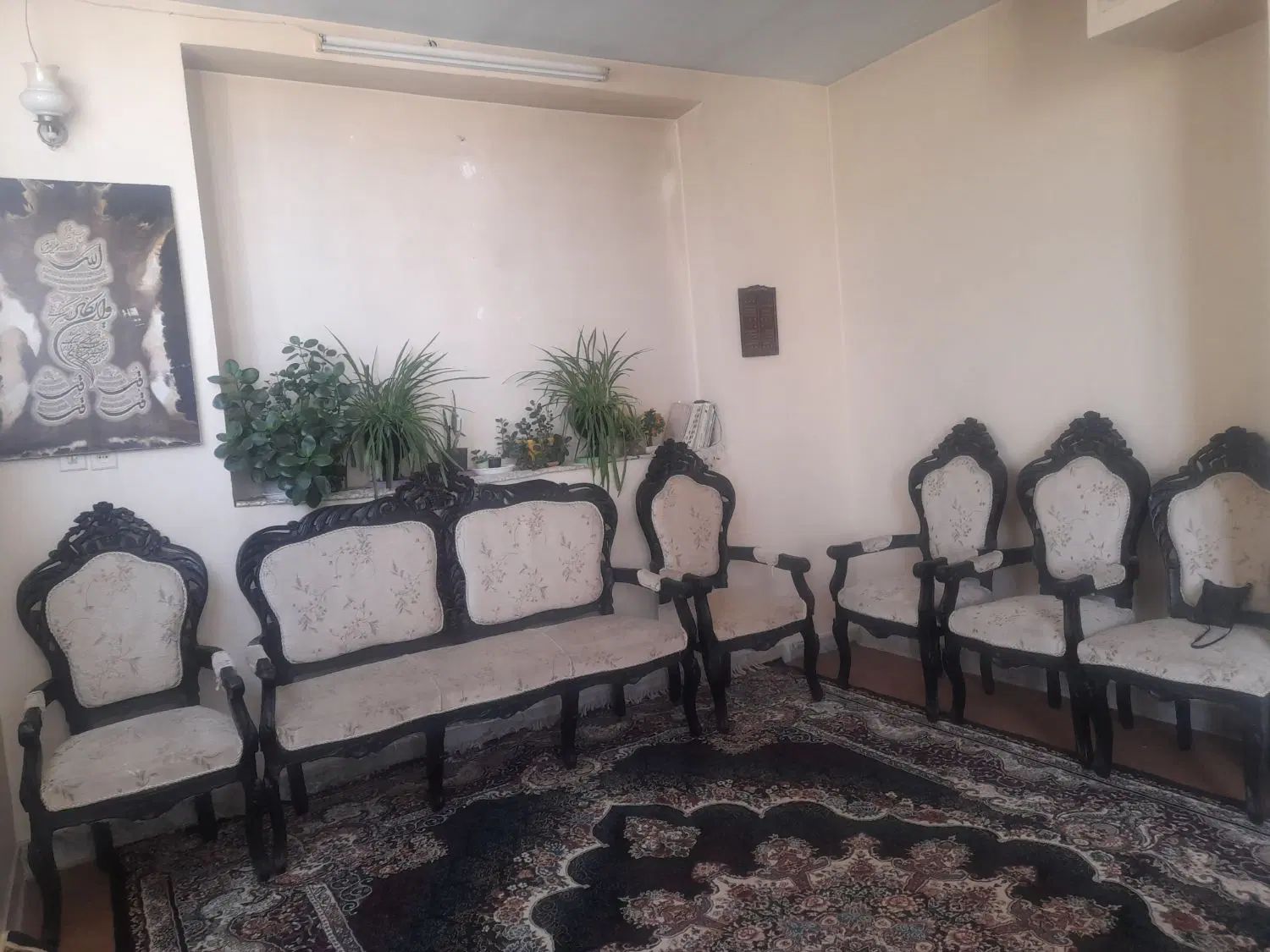 مبلمان استیل چوب گردو ۹ نفره|مبلمان خانگی و میز عسلی|اصفهان, طاحونه|دیوار