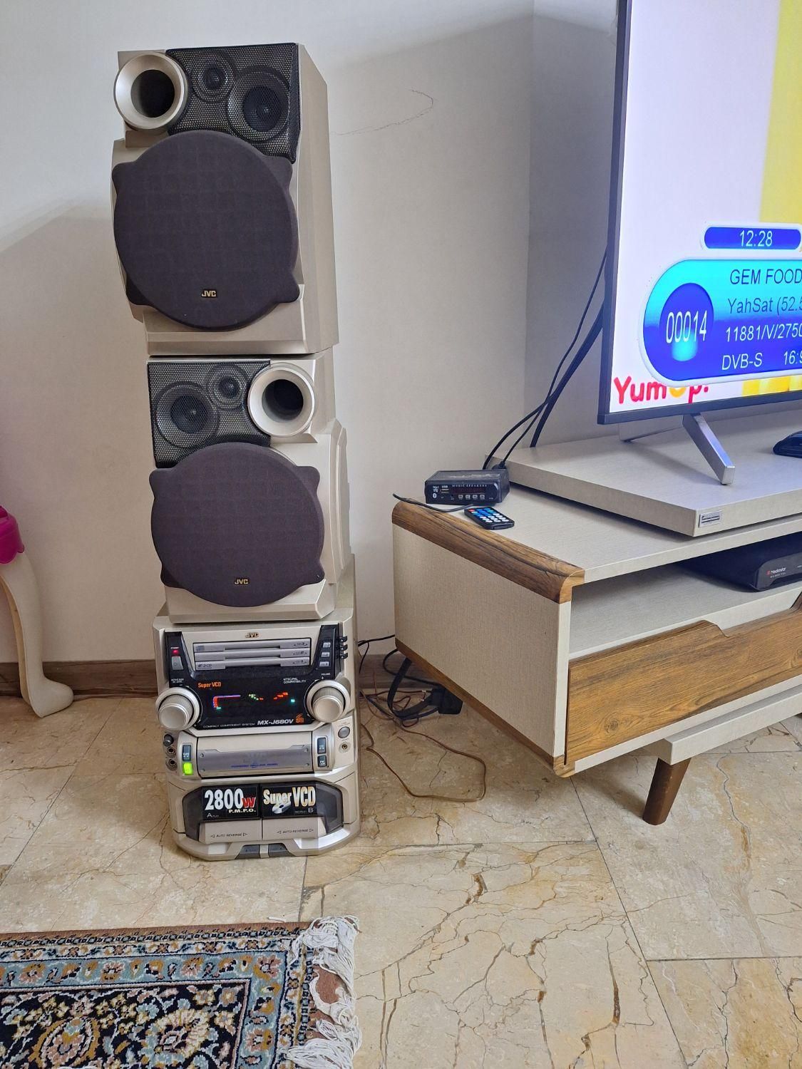 ضبط JVC با بلوتوث|سیستم صوتی خانگی|تهران, جنت‌آباد شمالی|دیوار