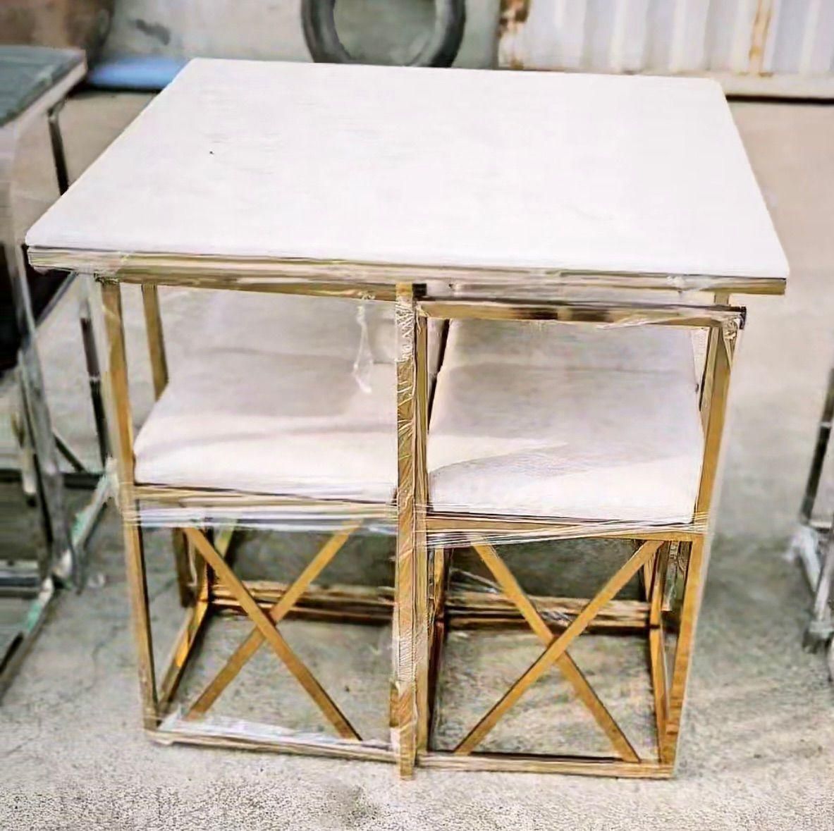 میز غذا خوری فلزی آبکاری فورتیکی وچوبی روس *|میز و صندلی غذاخوری|ارومیه, |دیوار