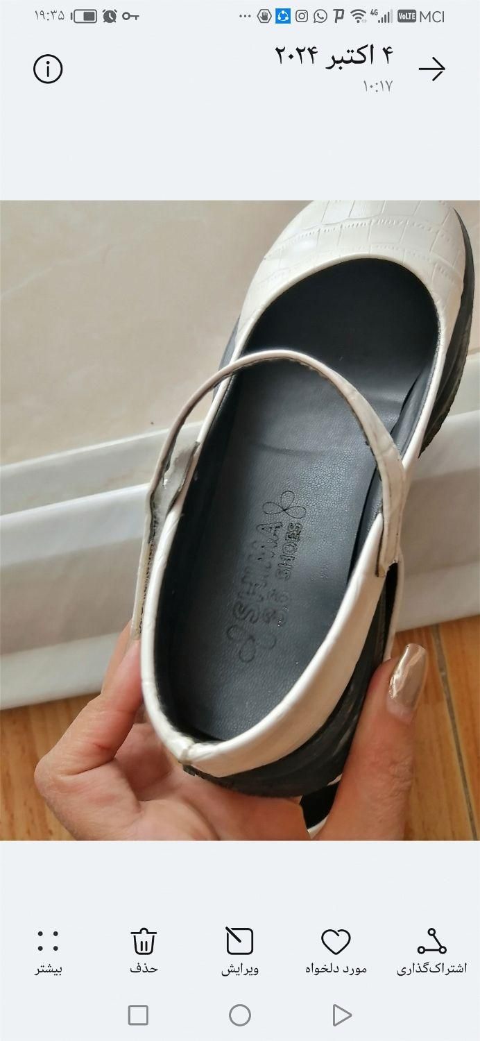 کفش دخترانه در حد نو سایز 36|کیف، کفش، کمربند|قم, شهرک قدس|دیوار