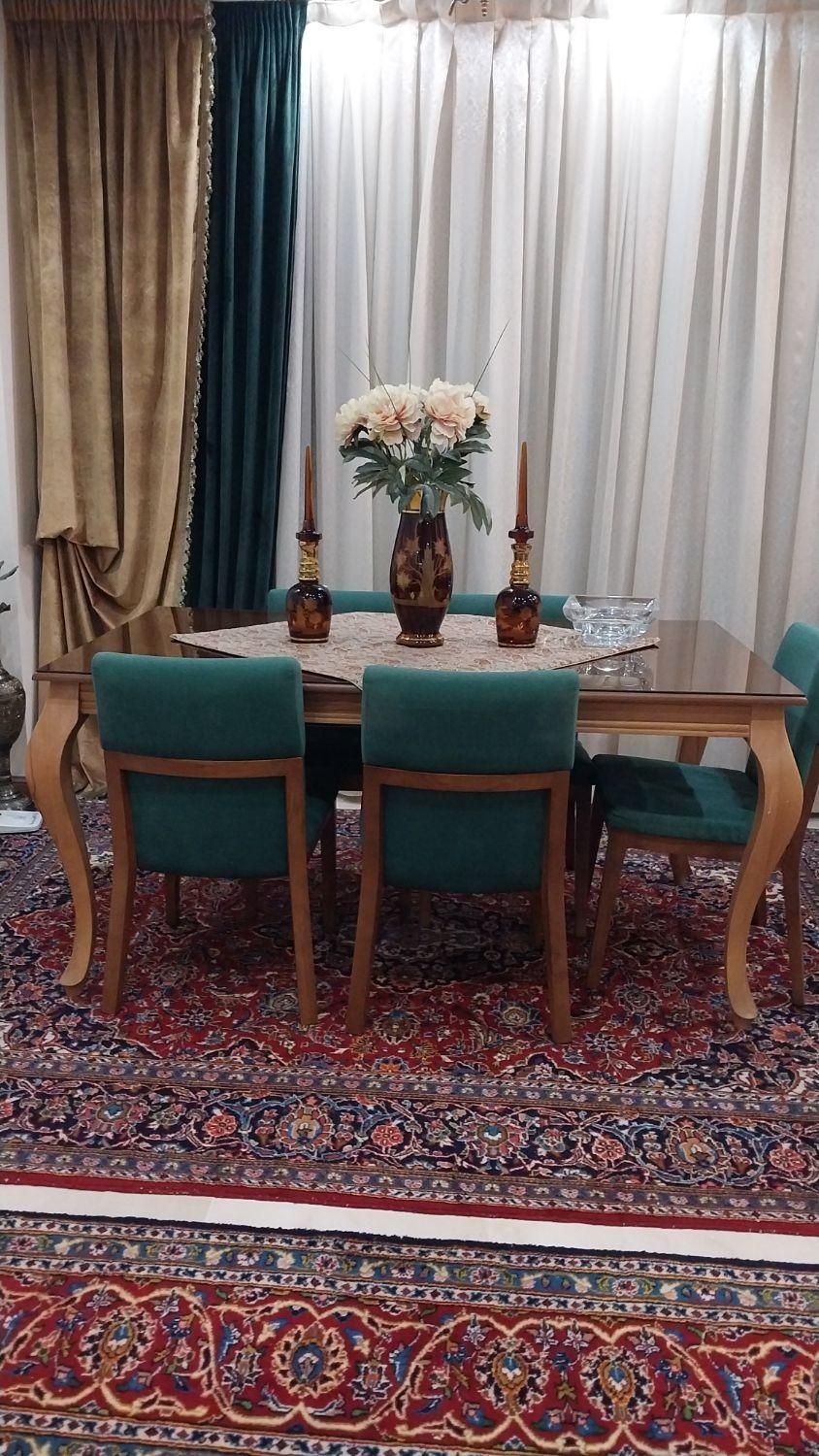 میز ناهارخوری ۶ نفره با شیشه|میز و صندلی غذاخوری|تهران, دردشت|دیوار