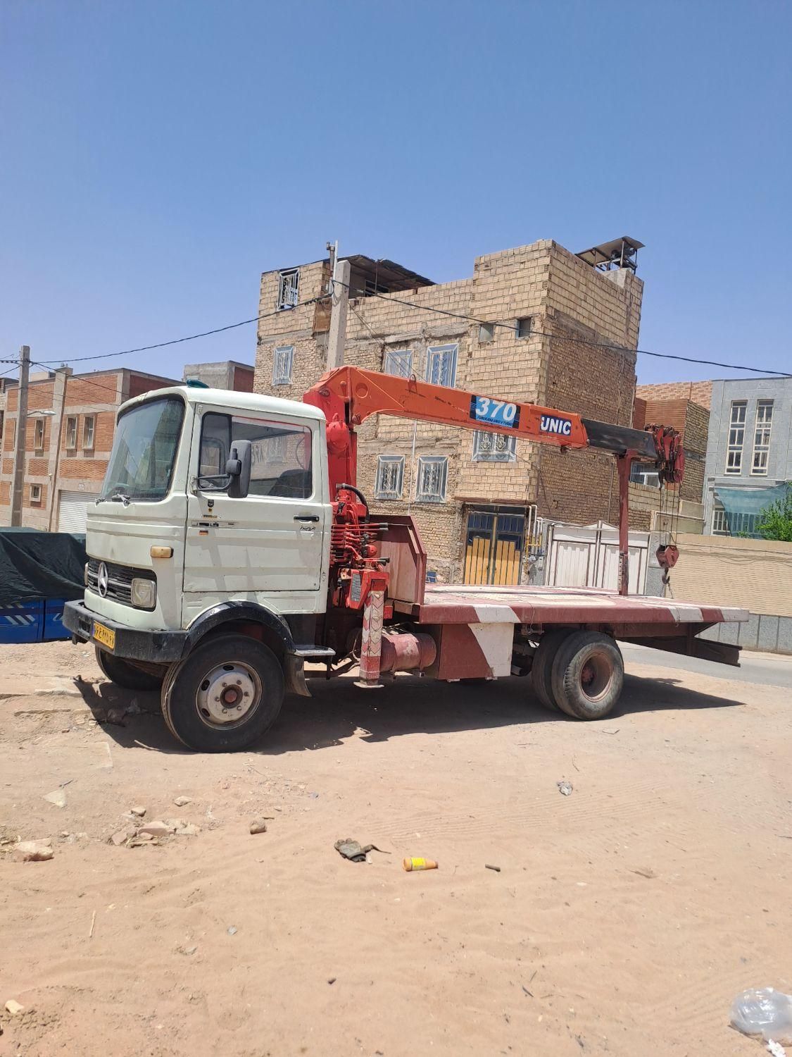 جرثقیل خاور۱۷متری تیرچه کانکس نصب کولر و تابلو|خدمات حمل و نقل|یزد, |دیوار