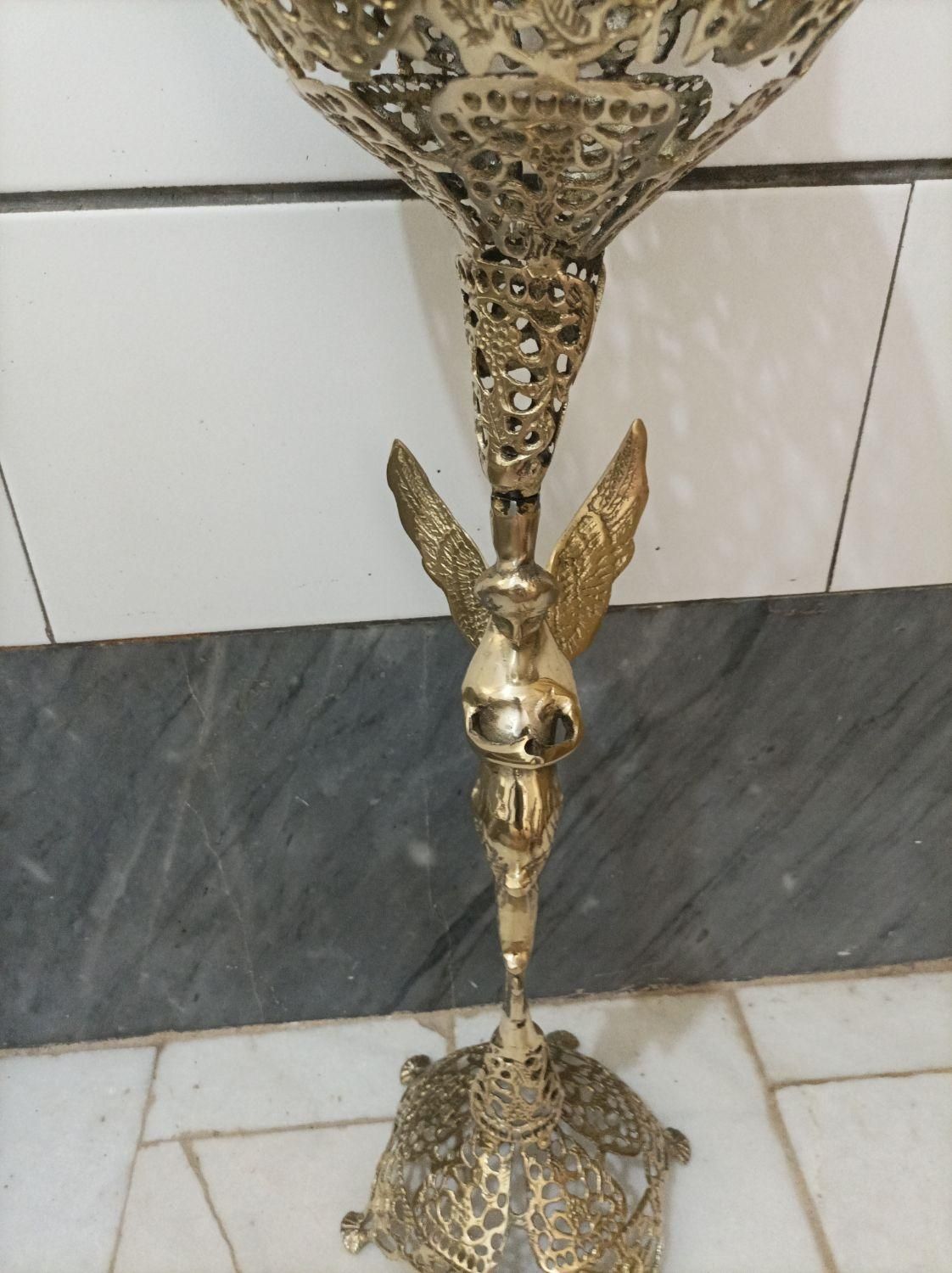 گلدان ملائکه برنز سطل آشغال و جا دستمال فرشته|مجسمه، تندیس، ماکت|اراک, |دیوار