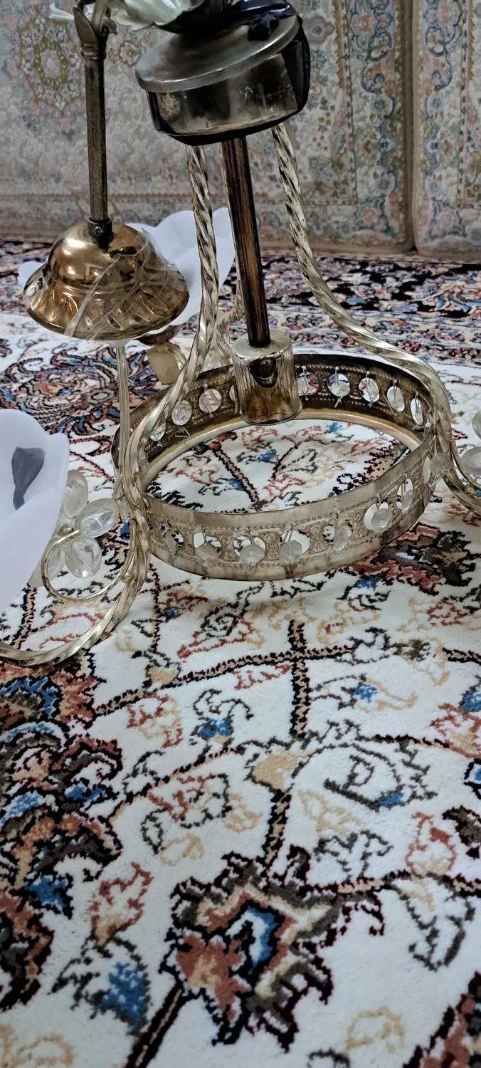 لوستر ۳شاخه ۲عدد|لوستر و چراغ آویز|کرج, شهرک پردیسان|دیوار