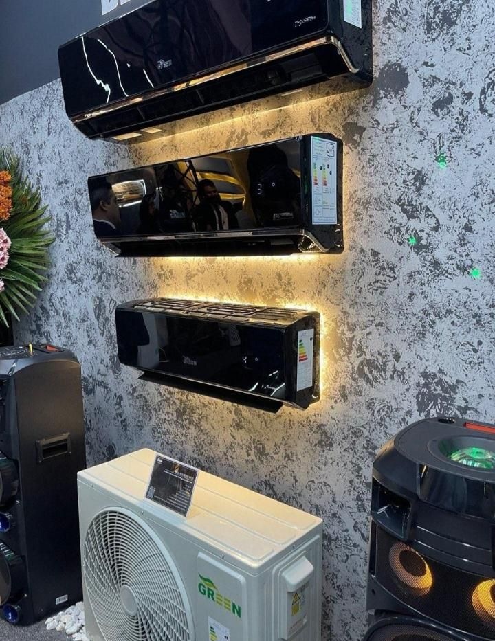 کولرگازی اسپیلت گرین درهمه ظرفیتها پنل مشکی وسفید|کولر گازی و فنکوئل|کرج, گوهردشت|دیوار