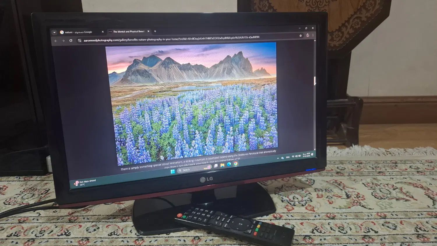 تلوزیون 22 اینچ ال سی دی LG|تلویزیون و پروژکتور|تهران, جوانمردان (اندیشه)|دیوار