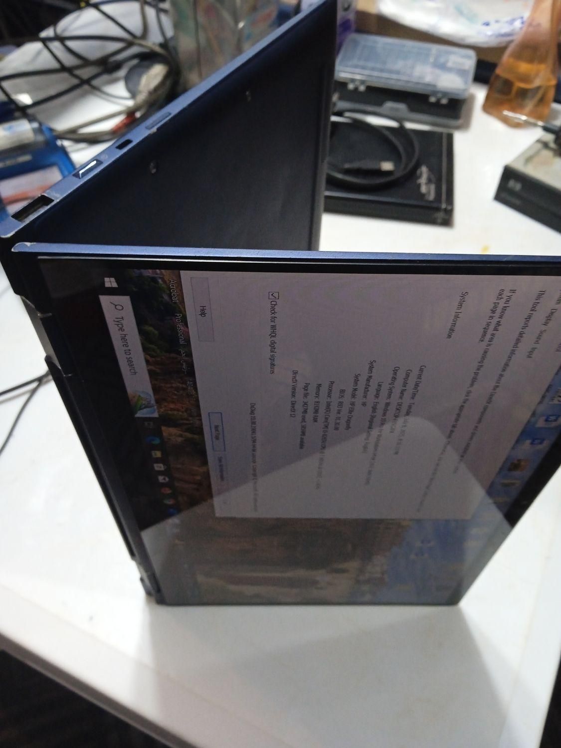 لپتاپ HP 360 درجه لمسی DDR4|رایانه همراه|کنارک, |دیوار