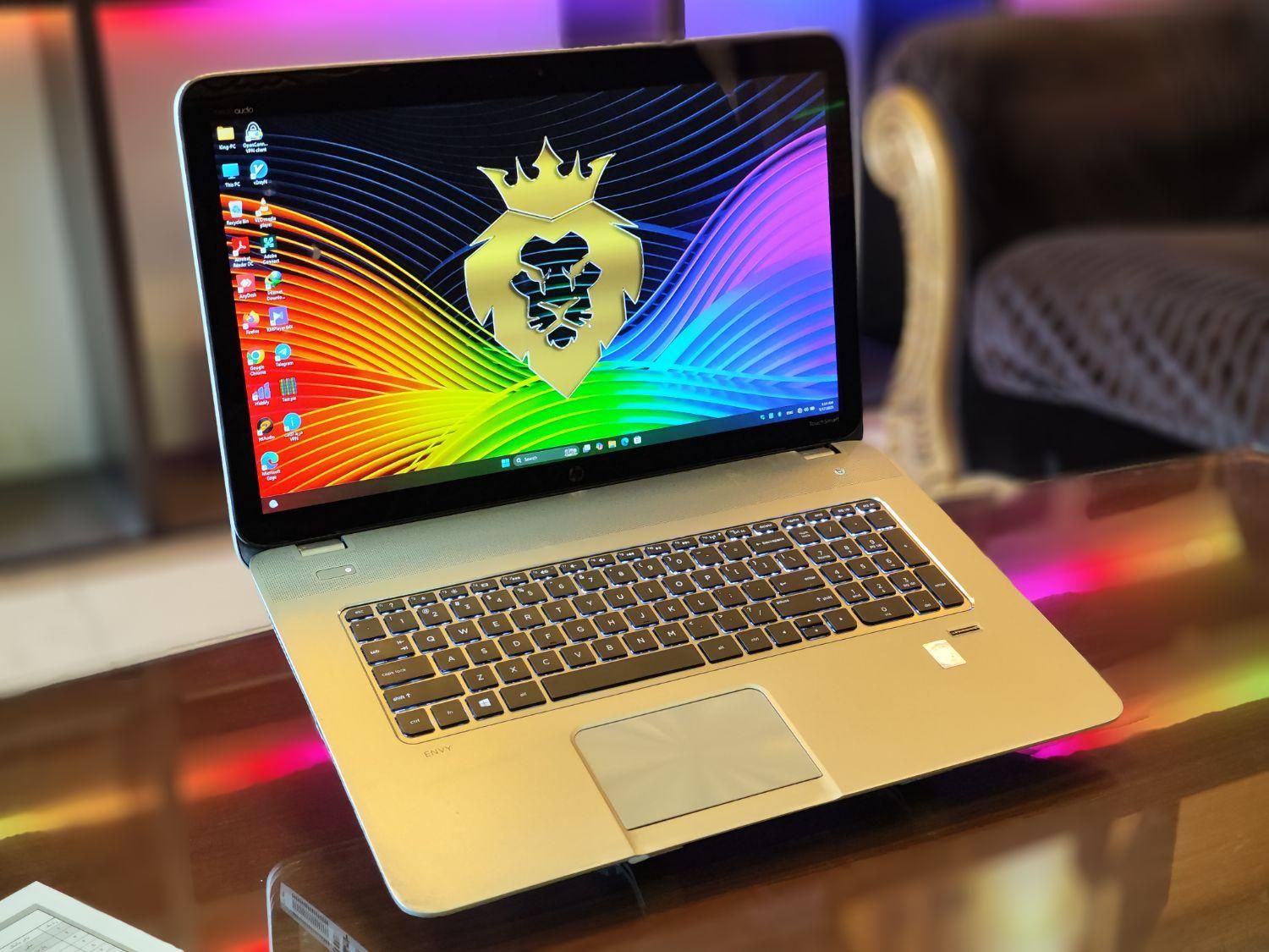 لپتاپ hp i7 لمسی ۱۷ اینچ فول امکانات قدرتمند SSD|رایانه همراه|تهران, میدان ولیعصر|دیوار