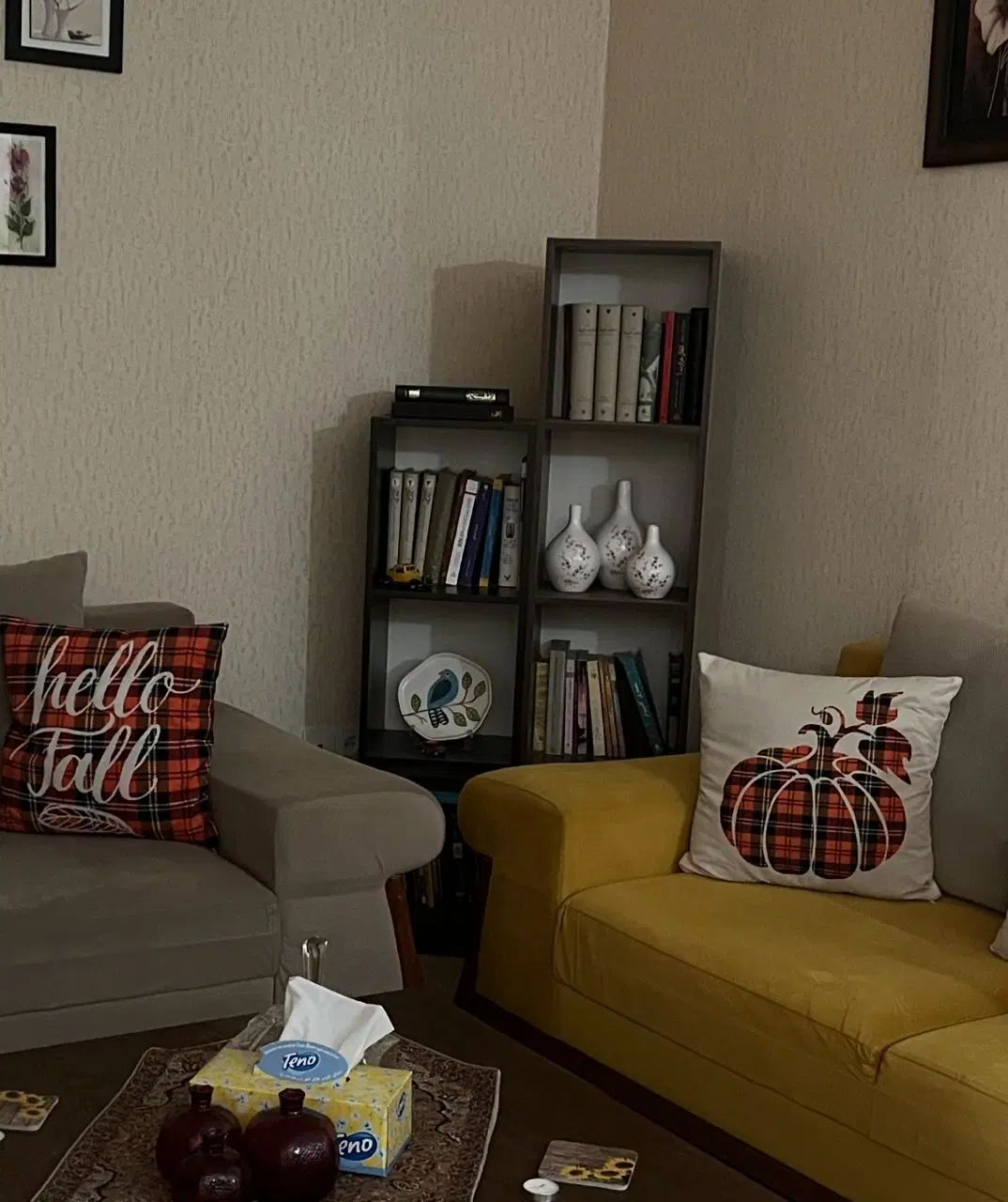 کتابخانه|کتابخانه، شلف، قفسه‌های دیواری|کرج, شهرک ولیعصر|دیوار