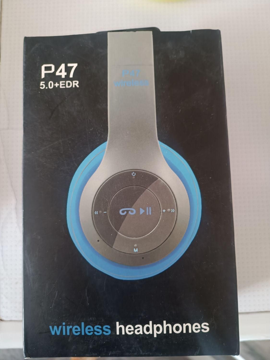 هدفون بلوتوثیp47 رنگ آبی|لوازم جانبی موبایل و تبلت|اصفهان, قائمیه|دیوار