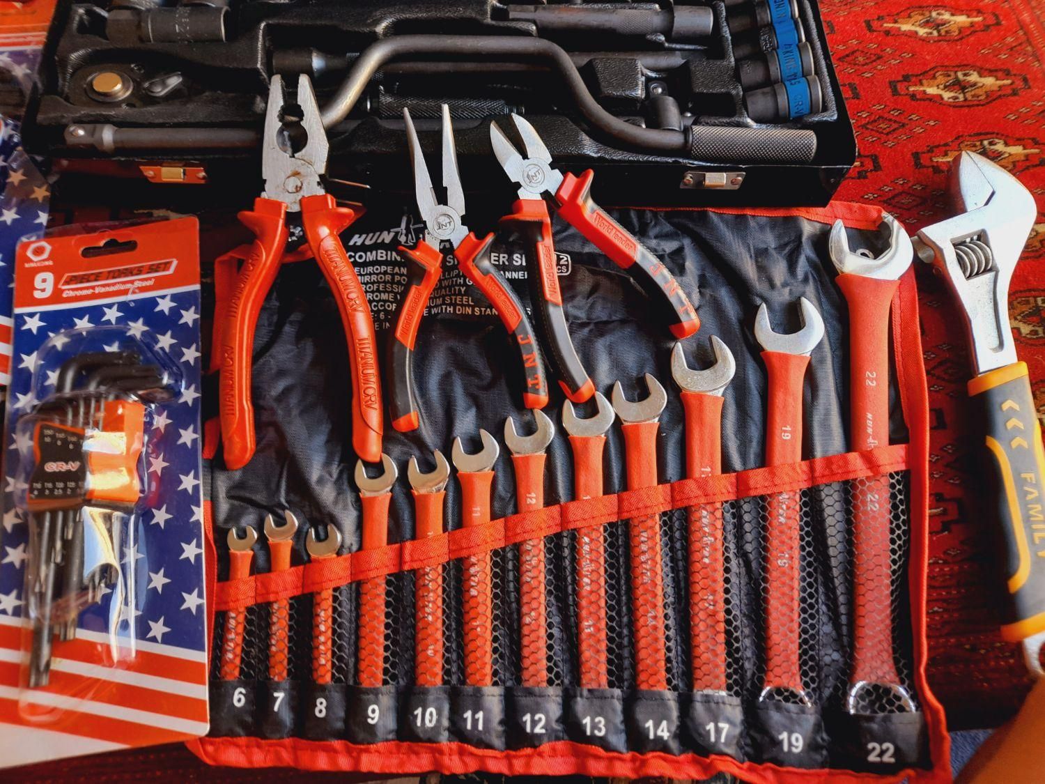 11 قلم ابزار میکانیکی بکس GERMANY کلاقی USA آچار|ابزارآلات|مشهد, پورسینا|دیوار