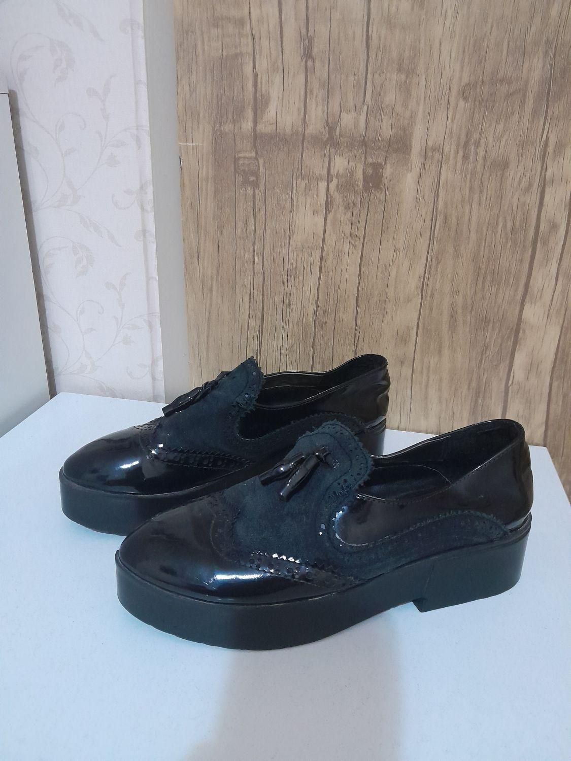 کفش مجلسی سایز38 و پوتین چرم اصل|کیف، کفش، کمربند|قزوین, |دیوار