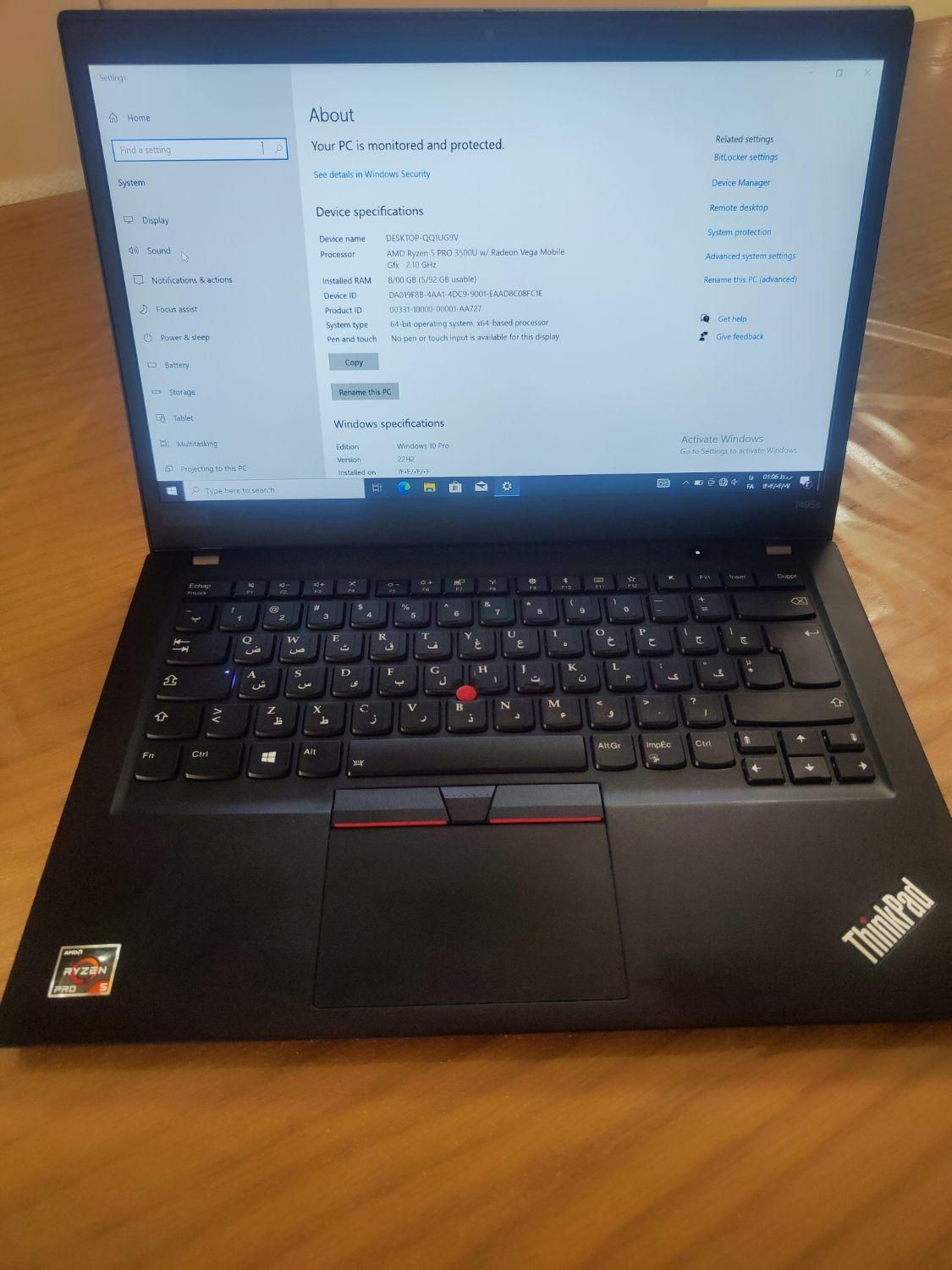 لبتاپ لنوو thinkpad فروش فوری|رایانه همراه|شاهین دژ, |دیوار