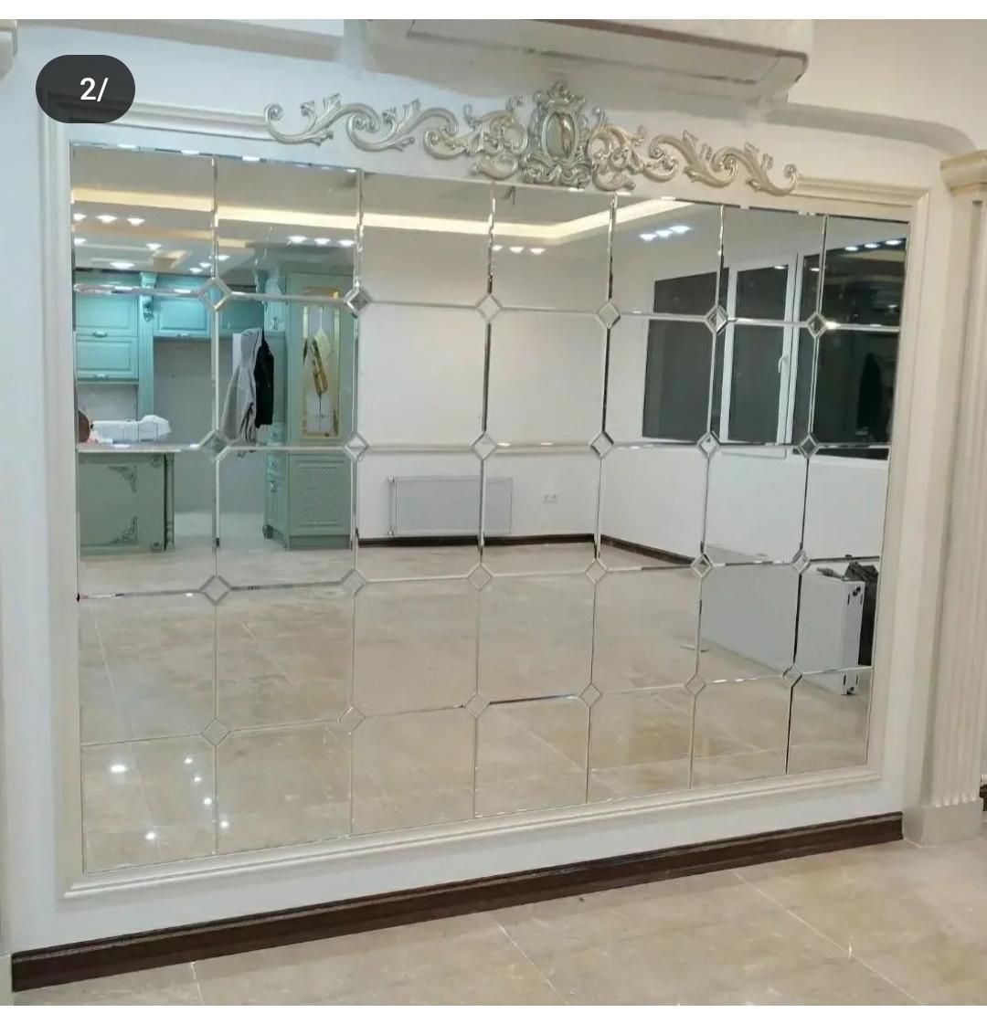 آینه کاری سنتی .دکوراتیو.گچبری ورق طلا|خدمات پیشه و مهارت|قم, بکایی|دیوار