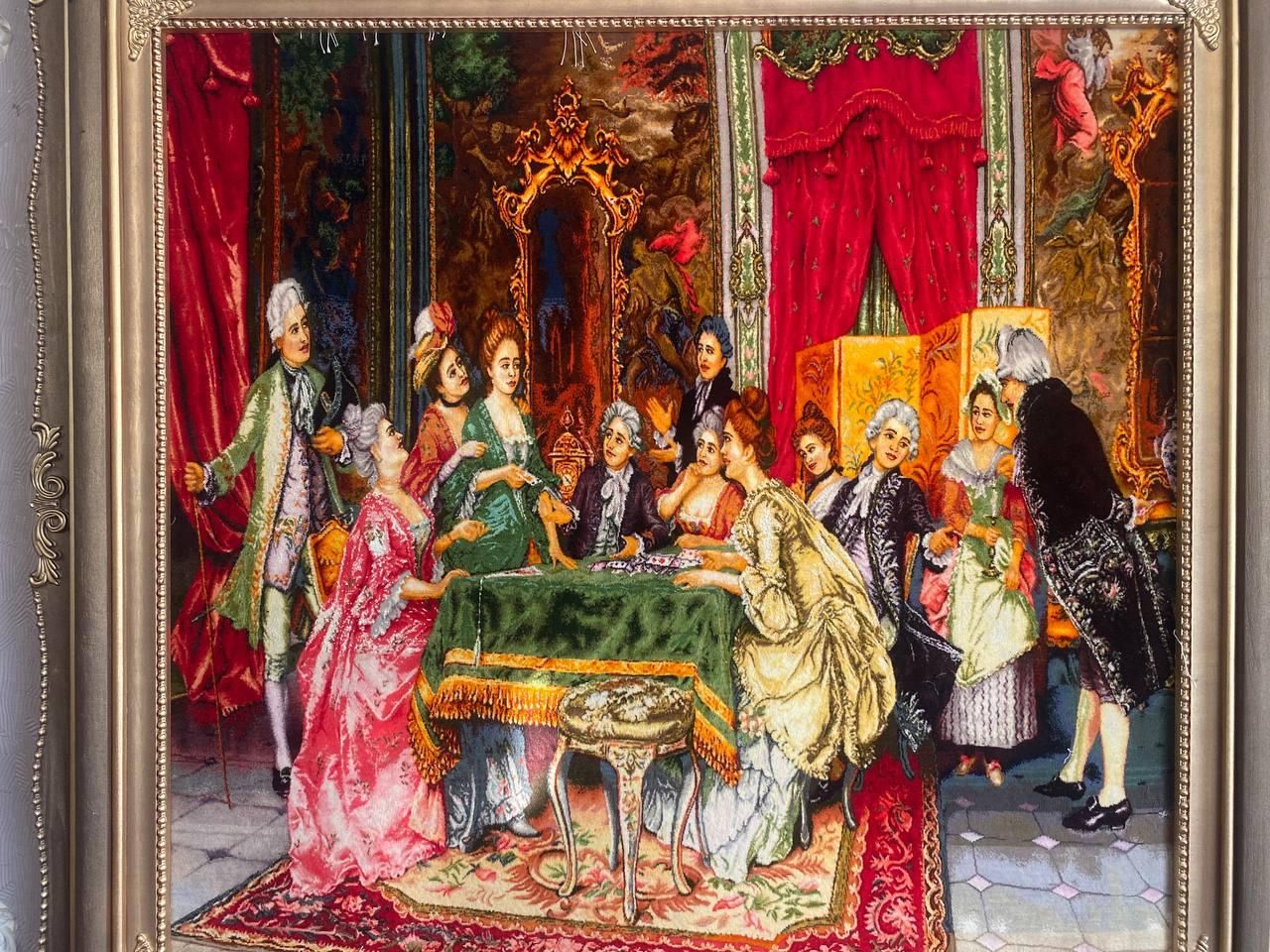 تابلو فرش فرانسوی گل ابریشم چله ابریشم|تابلو فرش|تهران, سهروردی|دیوار