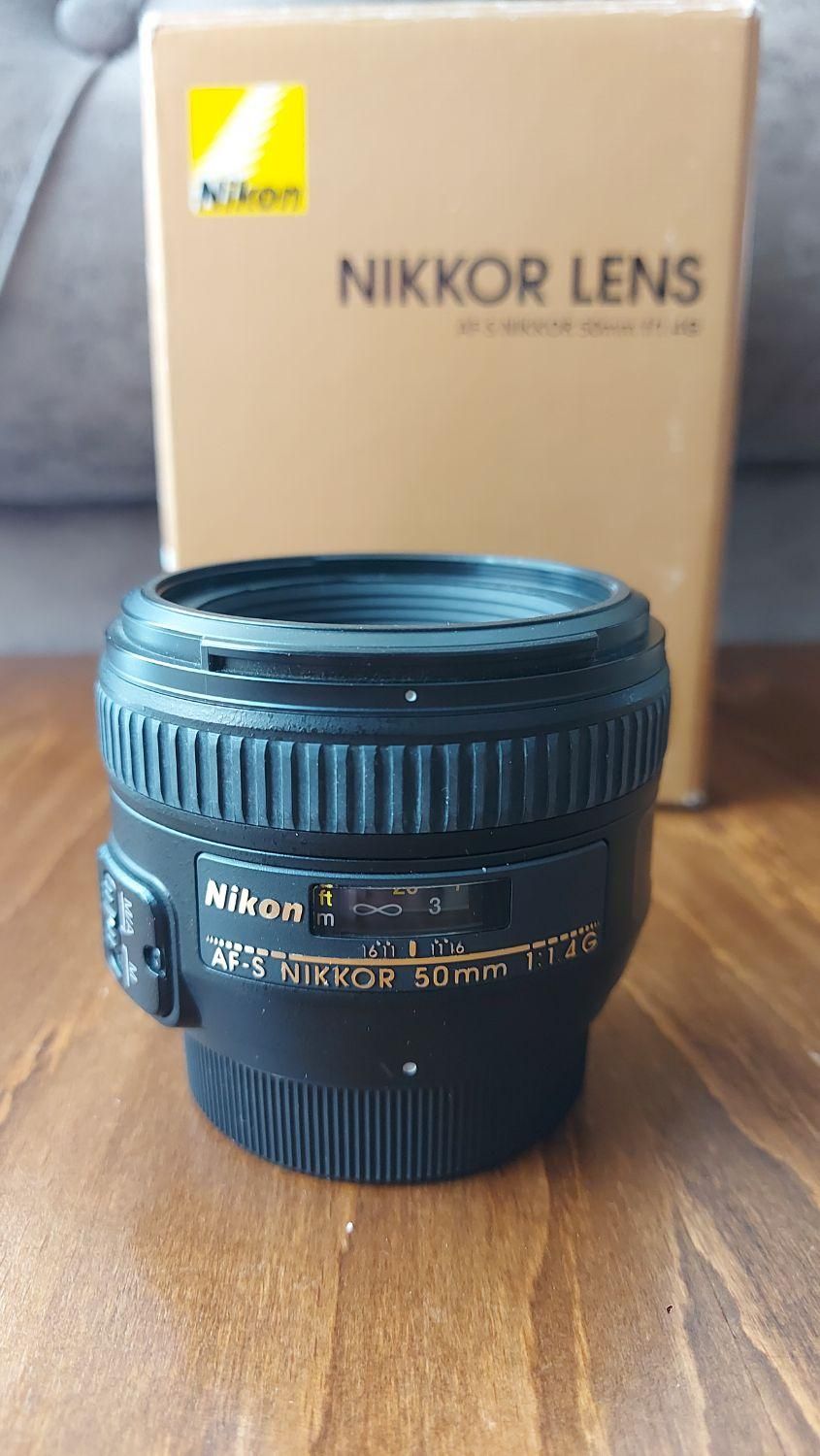 لنز ۵۰ نیکون f1.4|دوربین عکاسی و فیلمبرداری|اصفهان, روشندشت|دیوار