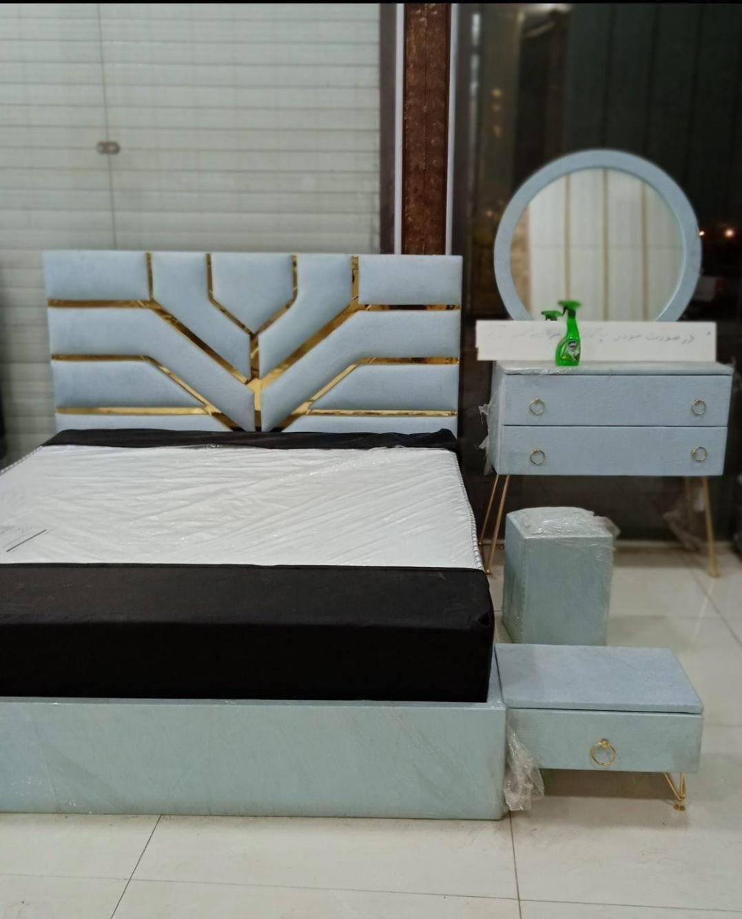 سرویس کامل تخت خواب دو نفره رومان|تخت و سرویس خواب|خرمآباد, |دیوار