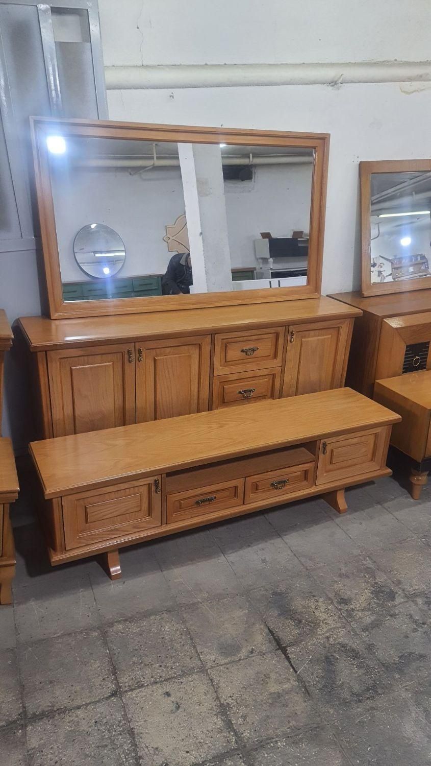 ست آینه کنسول بلوط ۰۲۱|بوفه، ویترین، کنسول|رشت, رودبارتان|دیوار