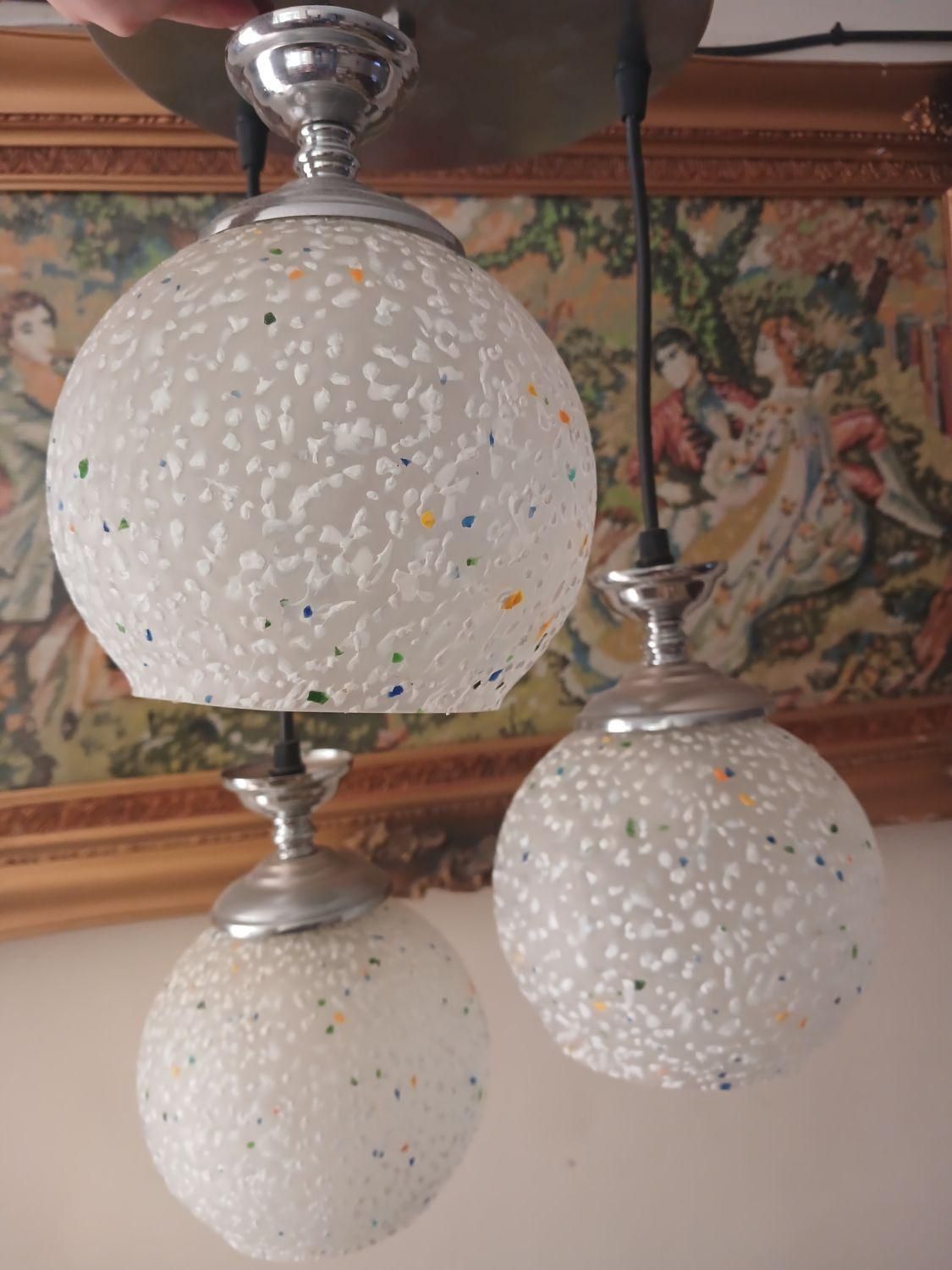 لوستر ۳ حباب شیک|لوستر و چراغ آویز|لواسان, |دیوار