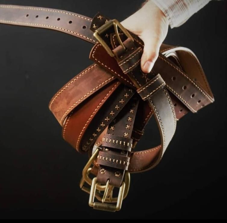 کمربند چرم طبیعی|کیف، کفش، کمربند|شیروان (خراسان), |دیوار