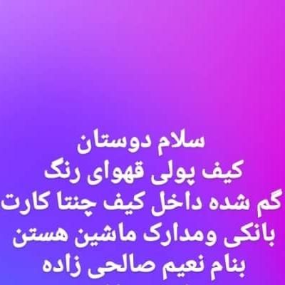 مدارک بنام نعیم صالحی زاده گمشده|اشیا|اهواز, زرگان|دیوار