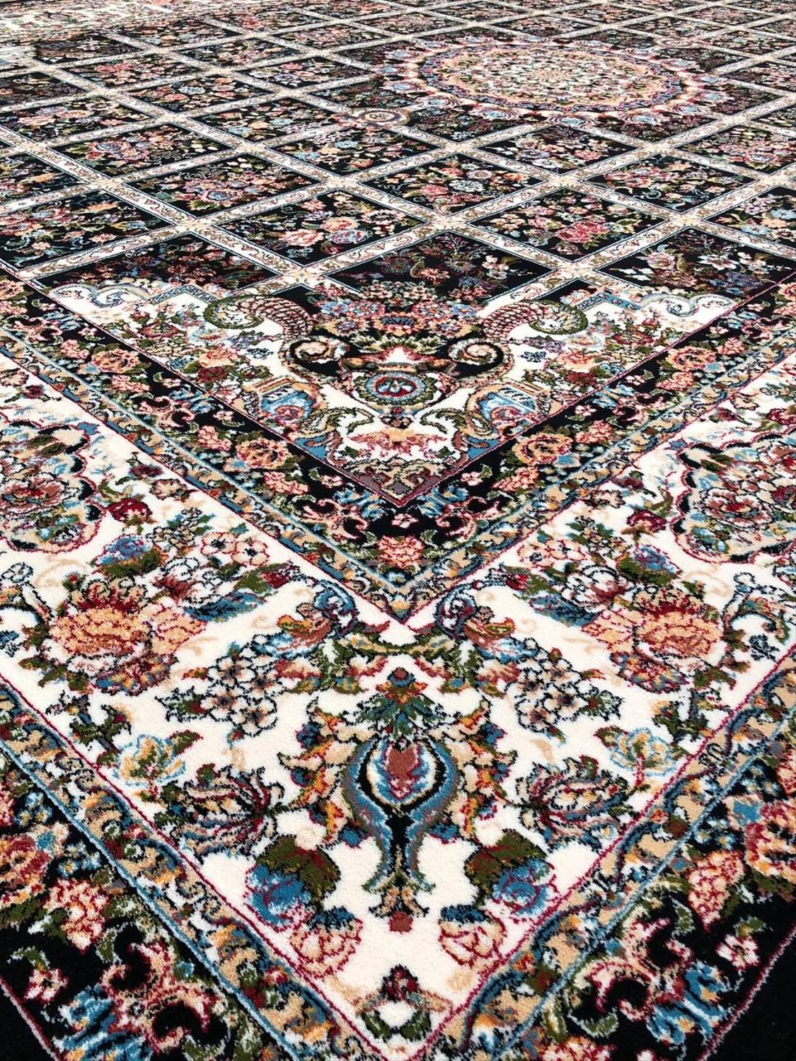 فرش ماشینی نو طرح دست بافت تمام نخ|فرش|تبریز, |دیوار