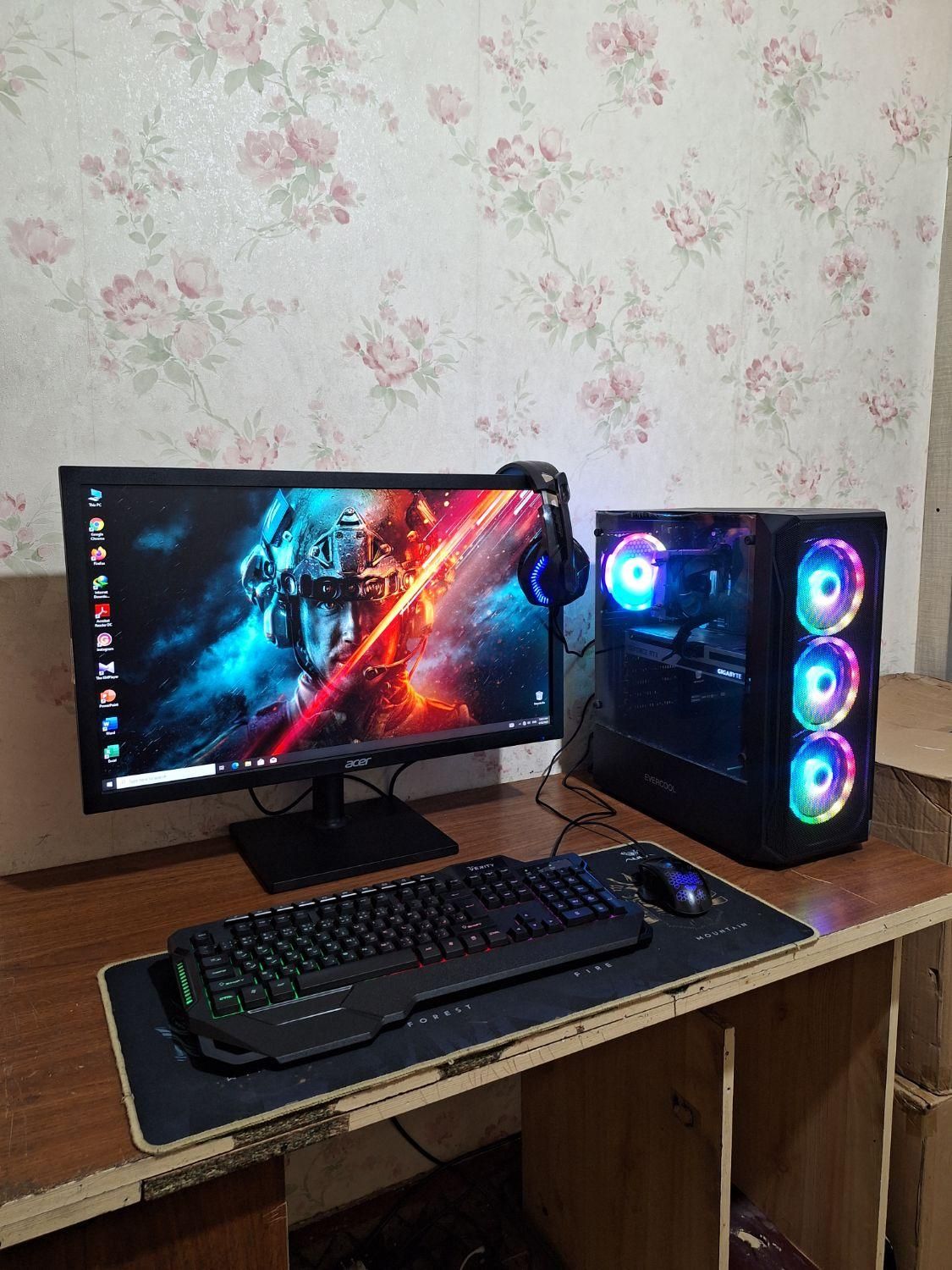 کامپیوتر گیمینگ با گرافیک 3060ti و مانیتور ۲۷|رایانه رومیزی|تبریز, |دیوار