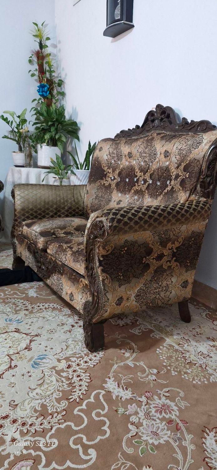 مبل سلطنتی ۷ نفره|مبلمان خانگی و میز عسلی|پاکدشت, |دیوار