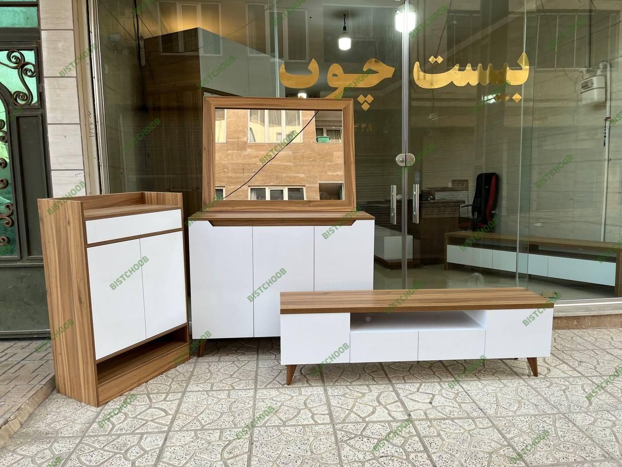 ست کنسول میز تلویزیون ۲۳|بوفه، ویترین، کنسول|کرج, پیشاهنگی|دیوار