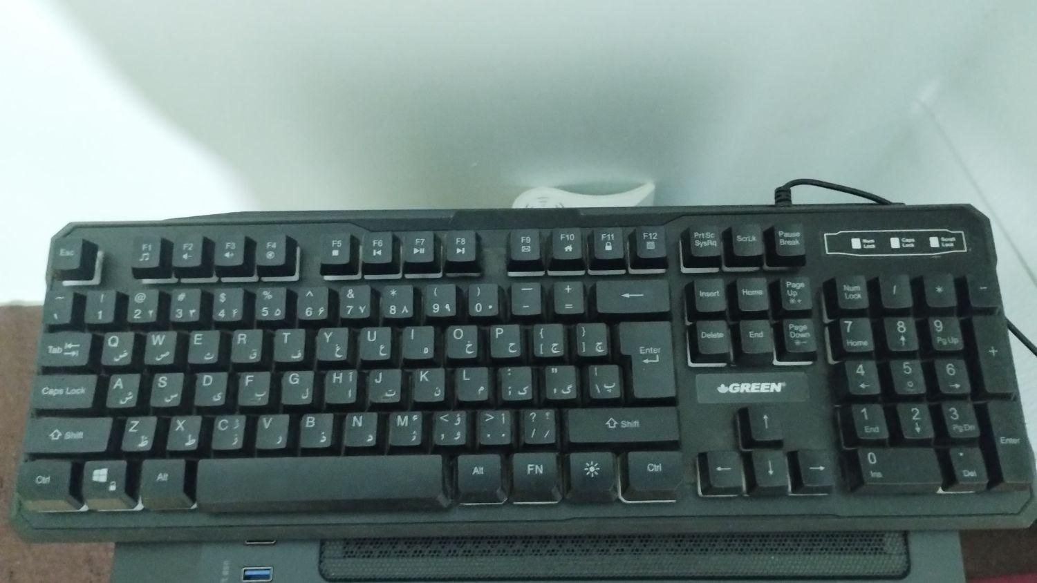 کیبورد گیمینگ گرین RGB|قطعات و لوازم جانبی رایانه|کرمانشاه, |دیوار
