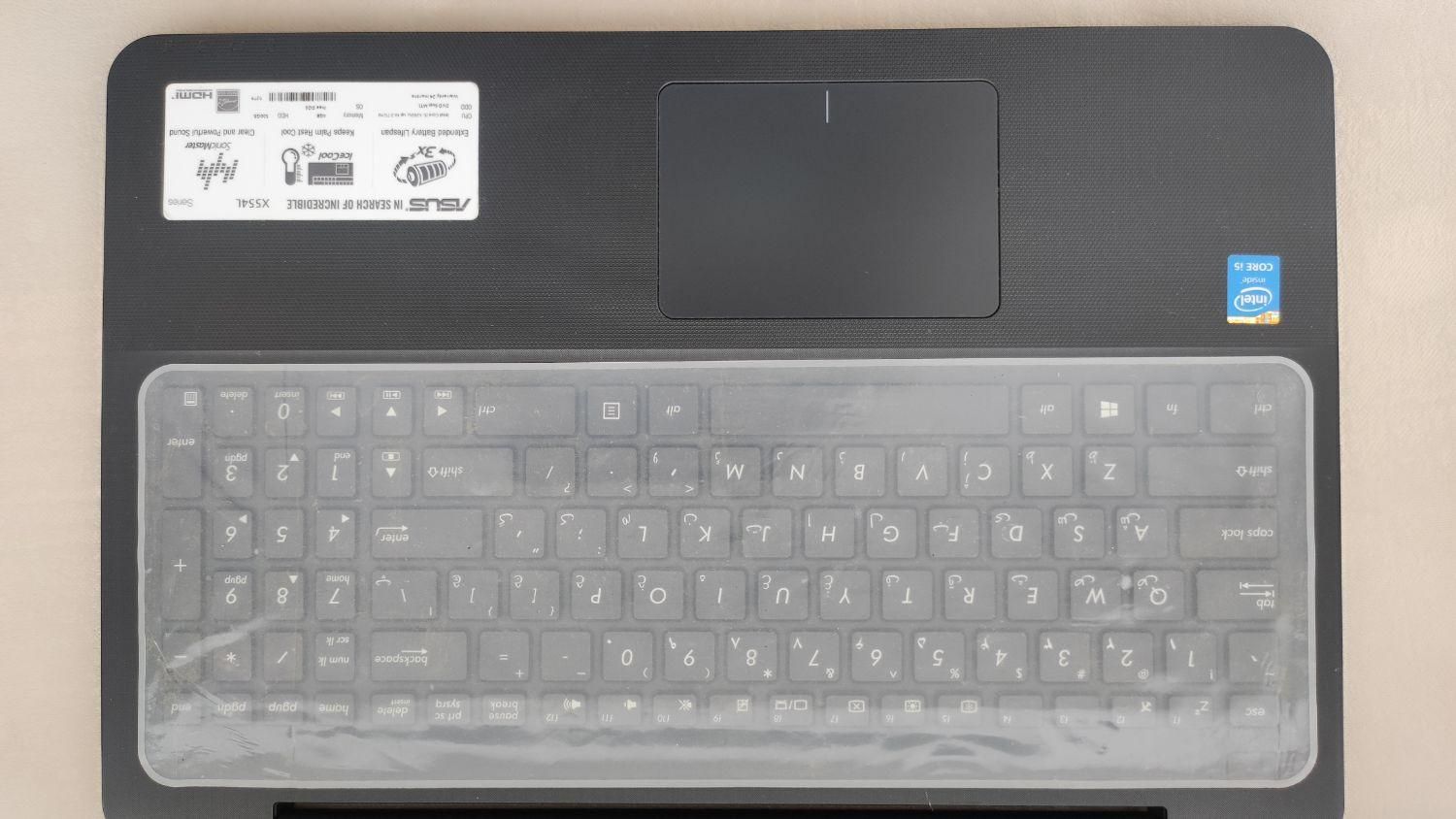 لپ تاپ ASUS X554L در حد نو(کیف وکارتن و موس آکبند)|رایانه همراه|تهران, جنت‌آباد مرکزی|دیوار