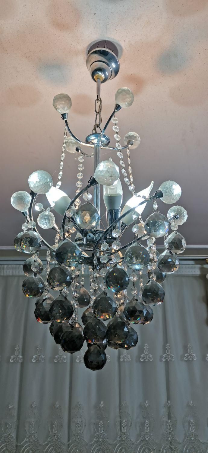 لوستر کریستال(یک جفت،۲ عدد)|لوستر و چراغ آویز|اسفراین, |دیوار