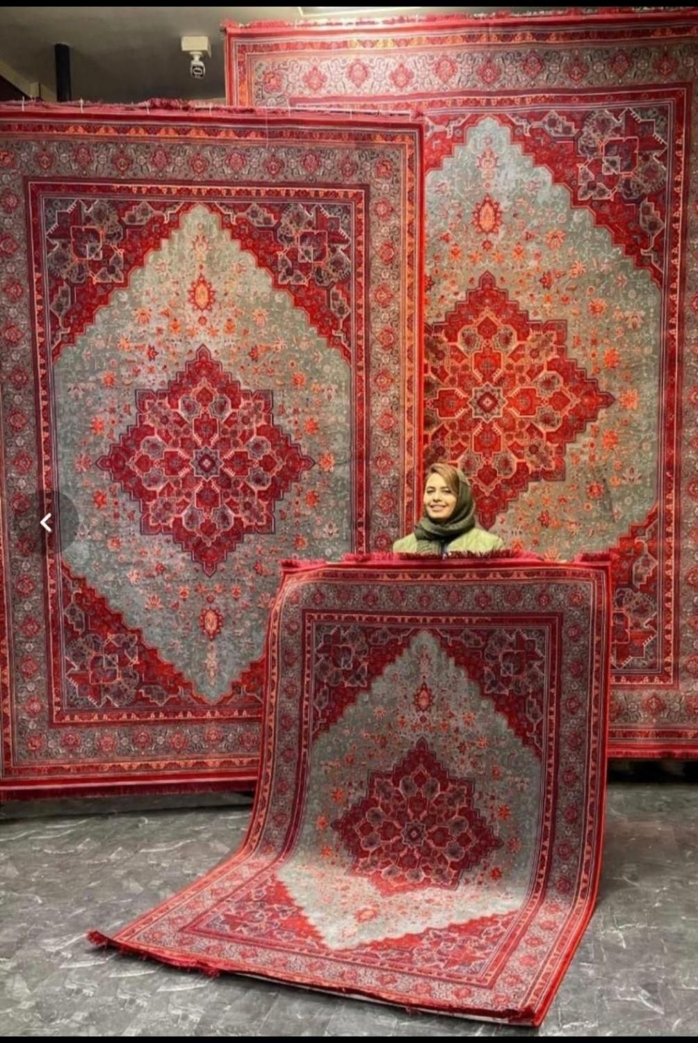 فرش مّشاهیر فرش بزرگان ۱۵۰۰ شانه مدل هارمونی|فرش|شیراز, فرهنگیان|دیوار