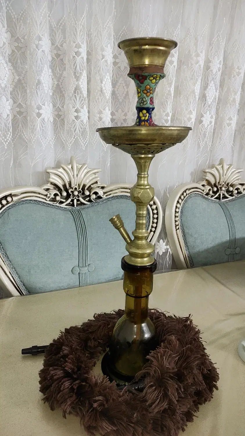 قلیون برنجی در حد نو|کلکسیون و سرگرمی|کرج, کوی فرهنگ|دیوار