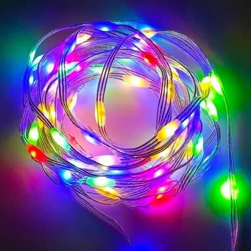ریسه هفت رنگ ضد آب ۱۰ متری RGB|ریسه و چراغ تزئینی|مشهد, سعد آباد|دیوار