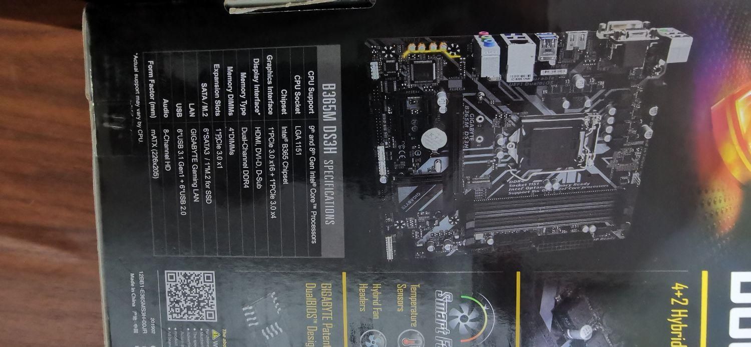 مادربورد gigabyte b365m ds3h rev. 1.0|قطعات و لوازم جانبی رایانه|ارومیه, |دیوار