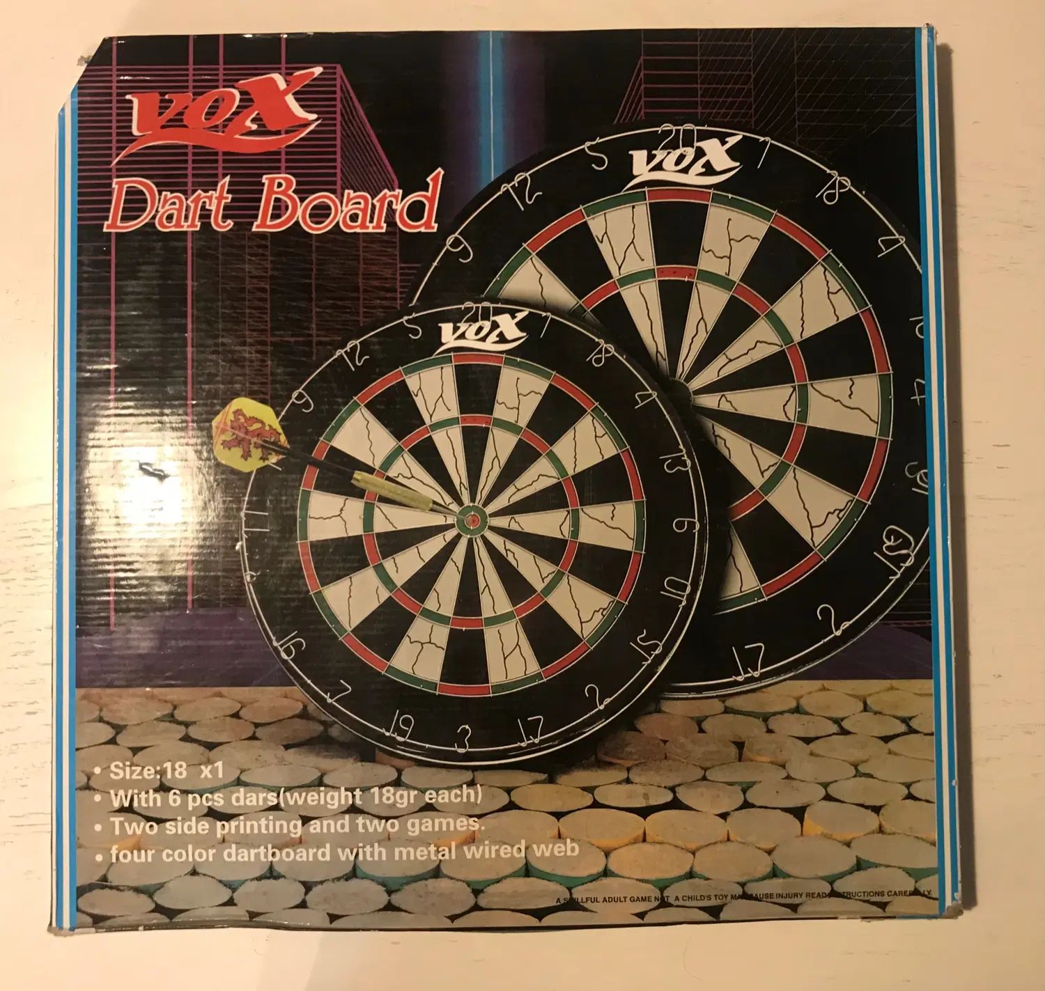 دارت سوزنی Vox مدل Flocked Dart Board سایز 18 اینچ|تجهیزات ورزشی|کرج, برغان|دیوار