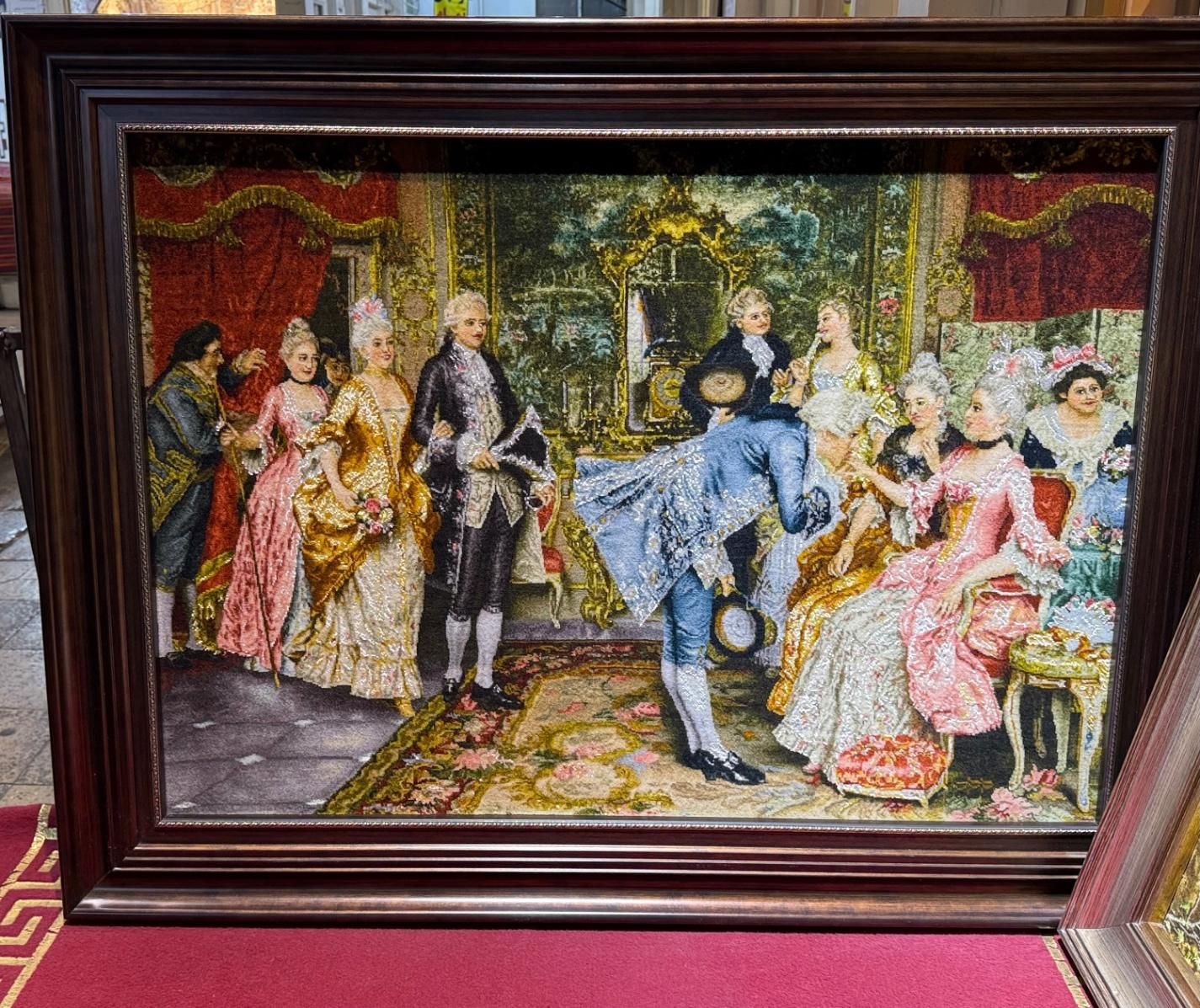 تابلو فرش دستباف طرح مجلس عشق|تابلو فرش|تهران, بازار|دیوار